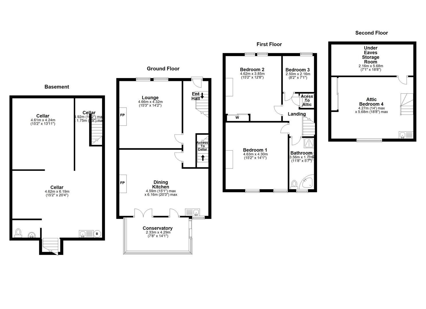 4 bed terraced house for sale in Luck Lane, Marsh, Huddersfield HD1
