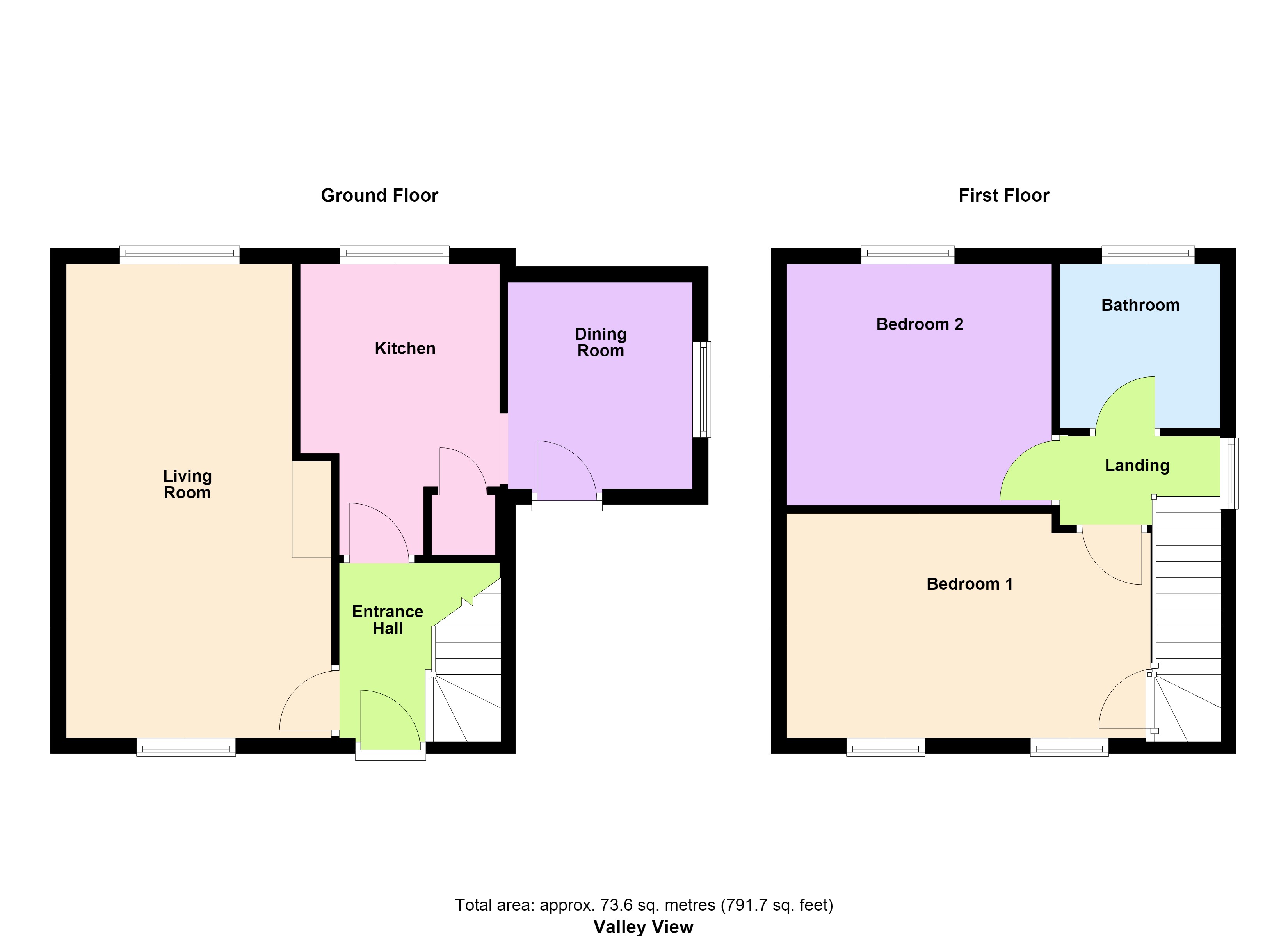 1, Valley View, Shipley floorplan