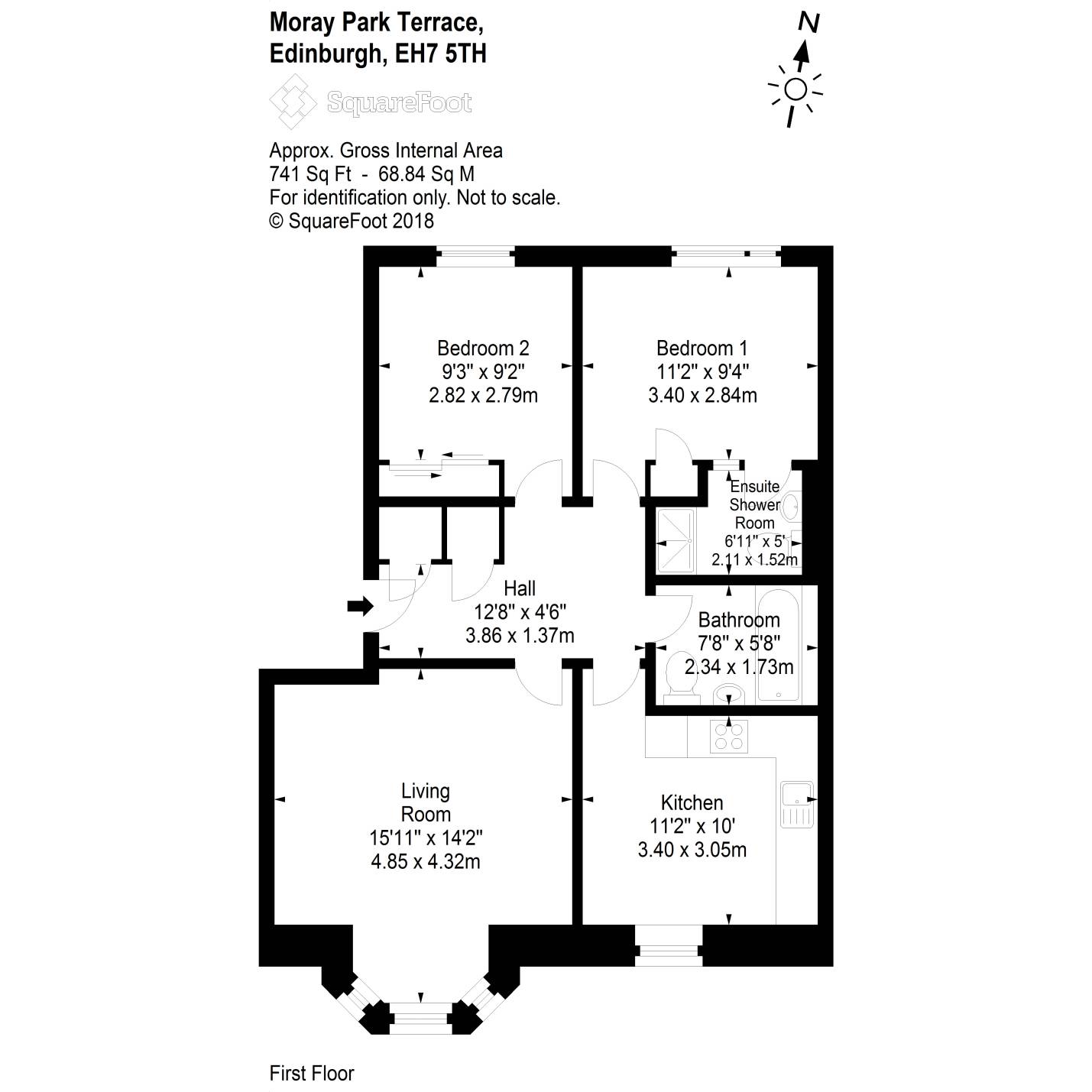 2 Bedrooms Flat for sale in 5/4 Moray Park Terrace, Meadowbank EH7