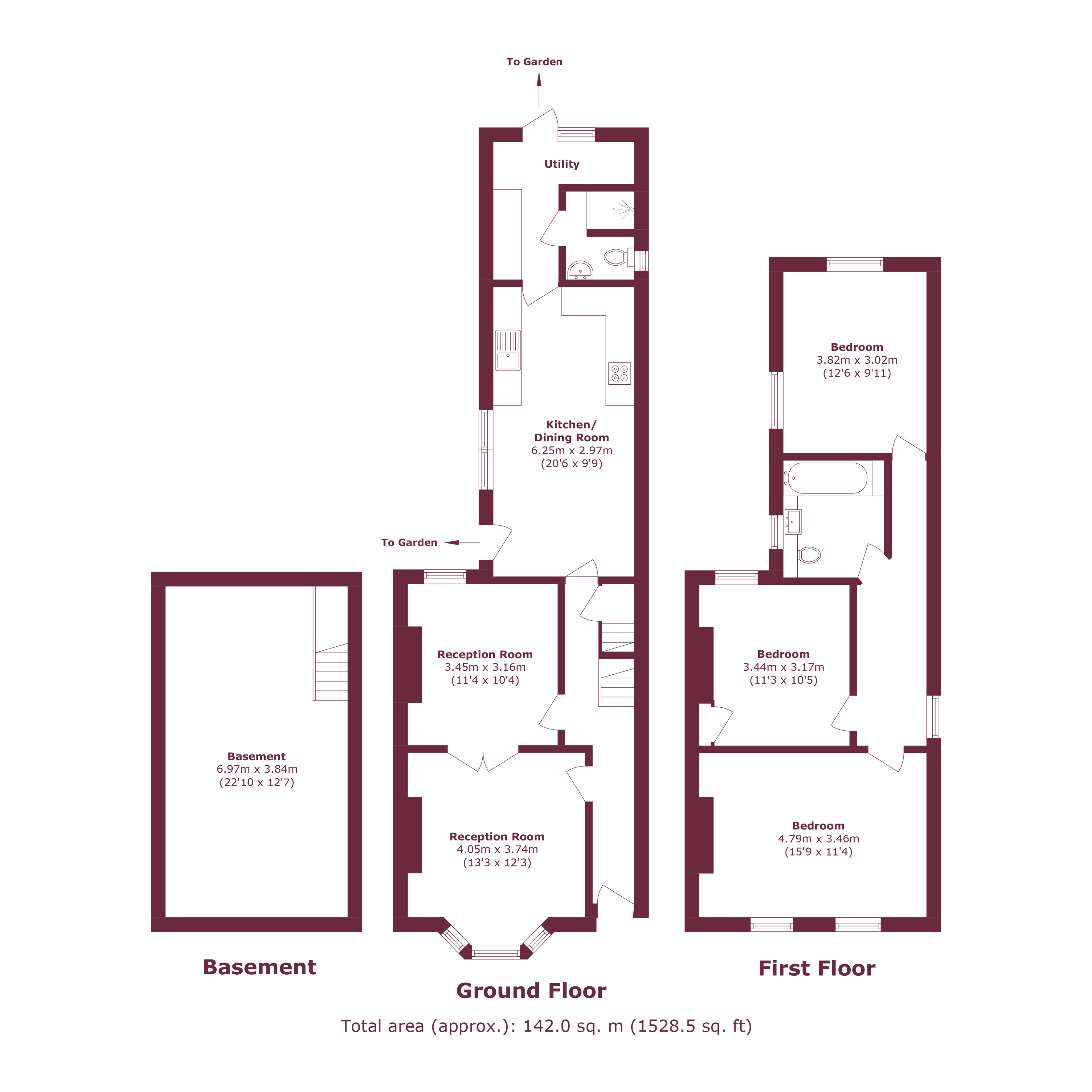 2A, Beauchamp Road, London floorplan