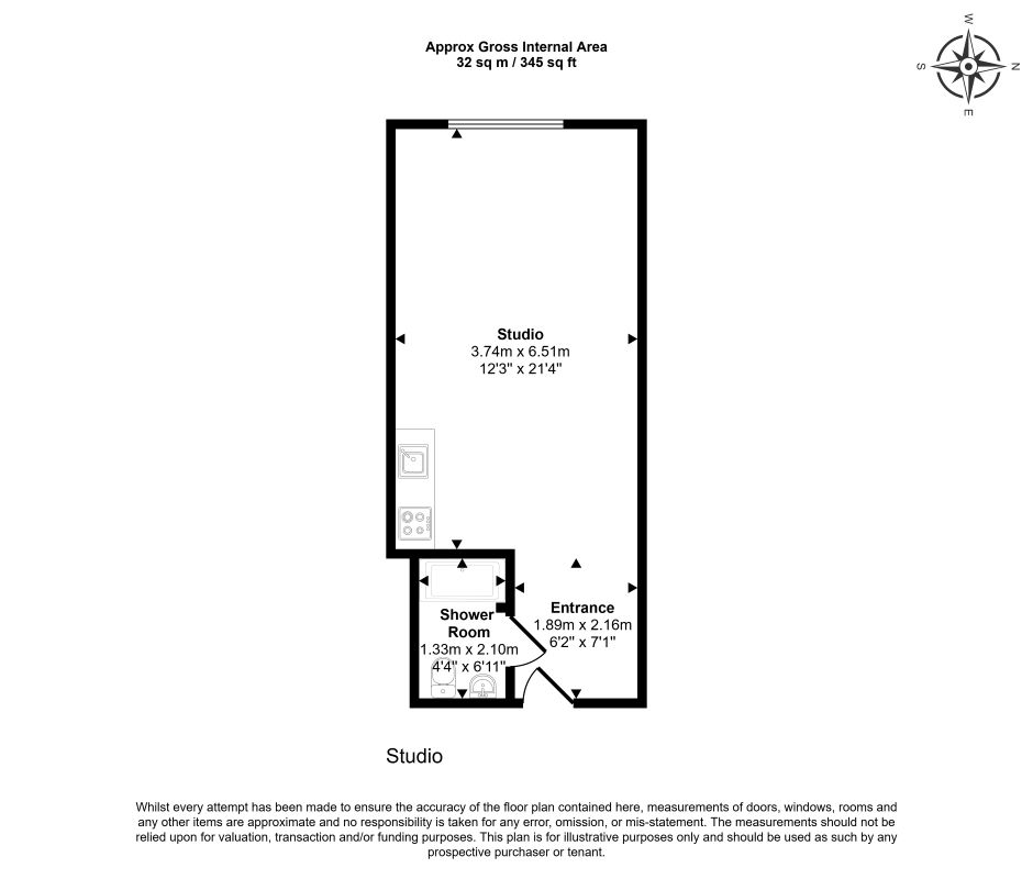 Apartment 613 Cardinal Court, Oldham floorplan