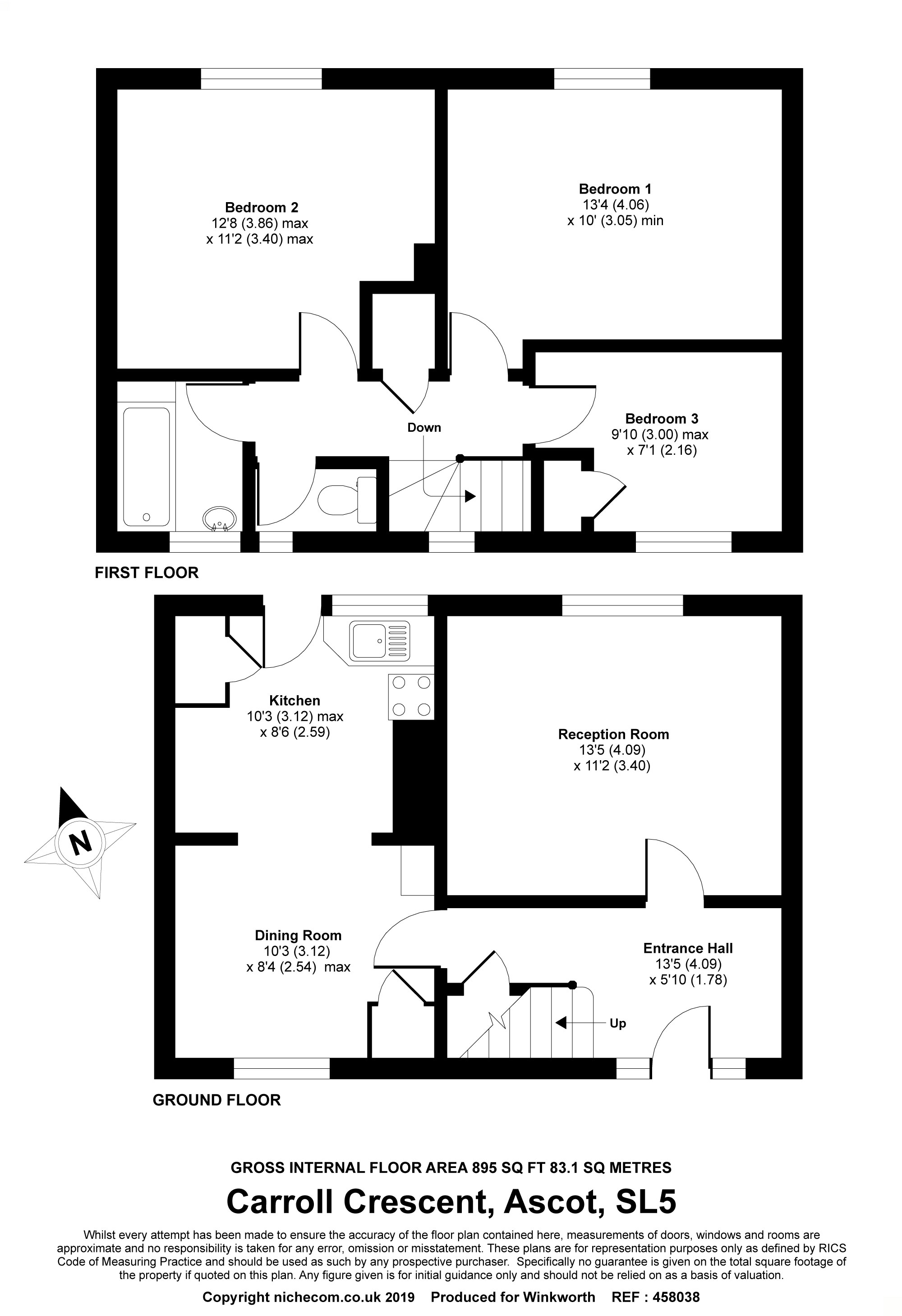 3 Bedrooms End terrace house for sale in Carroll Crescent, Ascot, Berkshire SL5