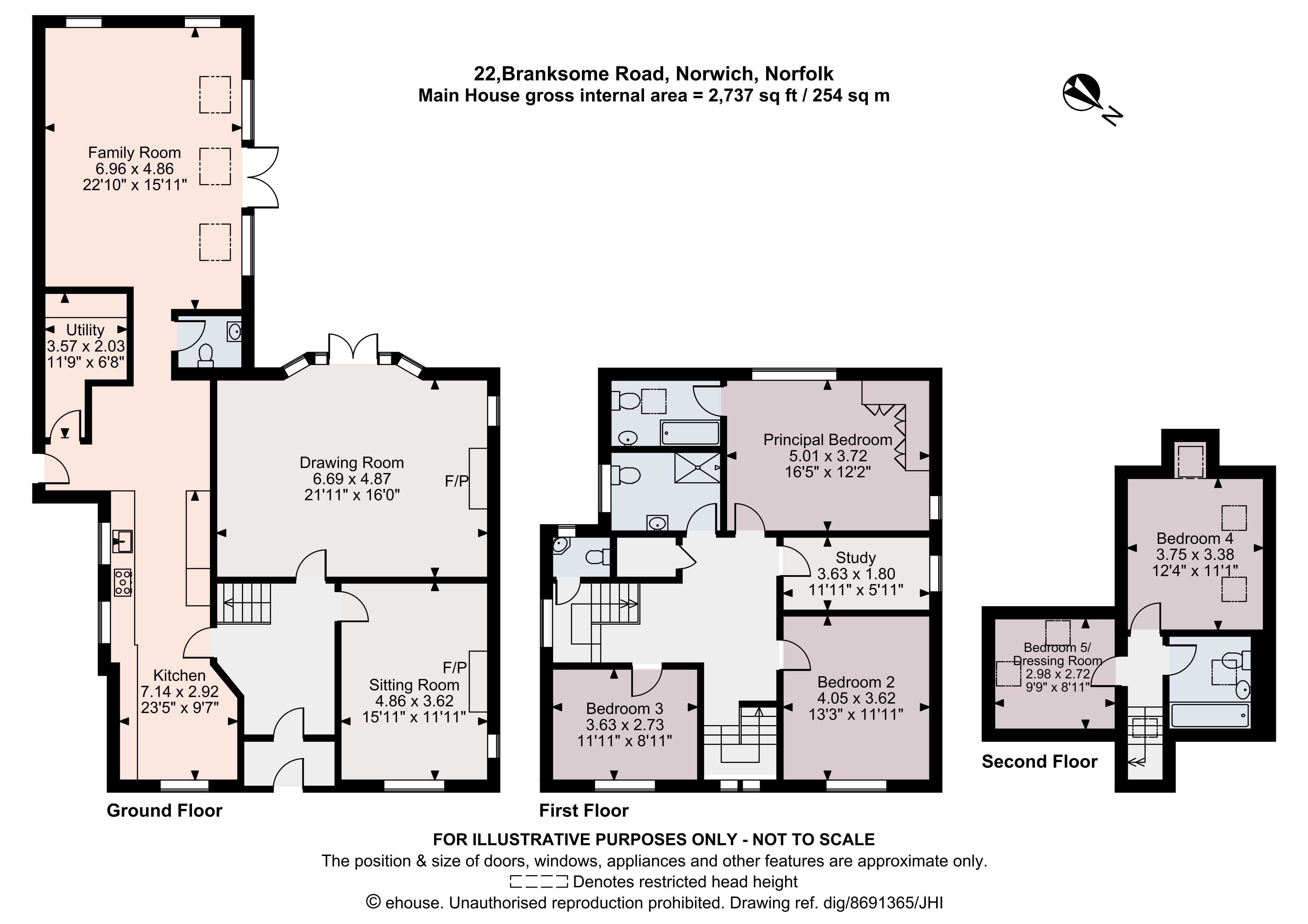 22, Branksome Road, Norfolk floorplan