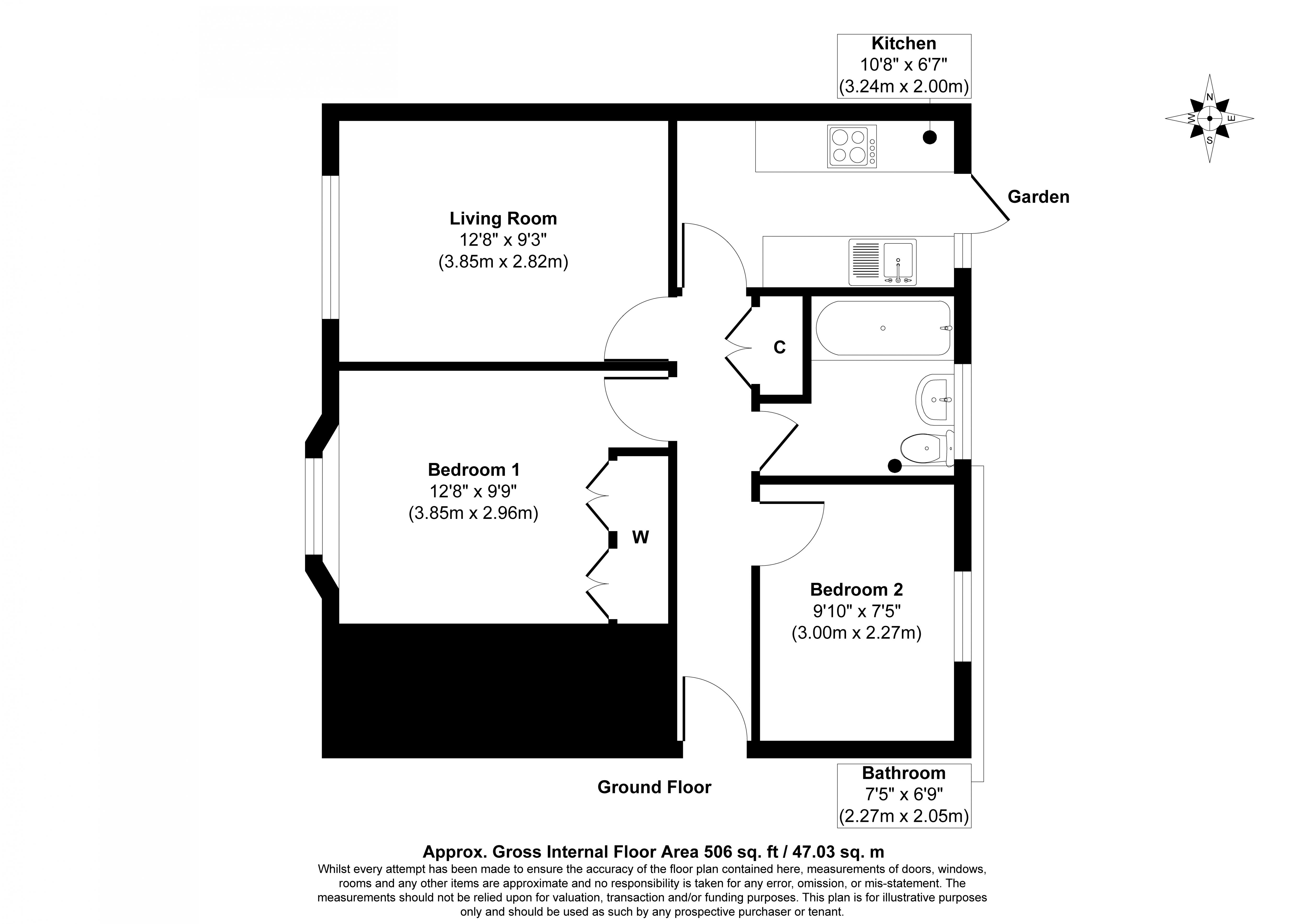 500 Broad Oak Court, Farnham Road, Slough floorplan