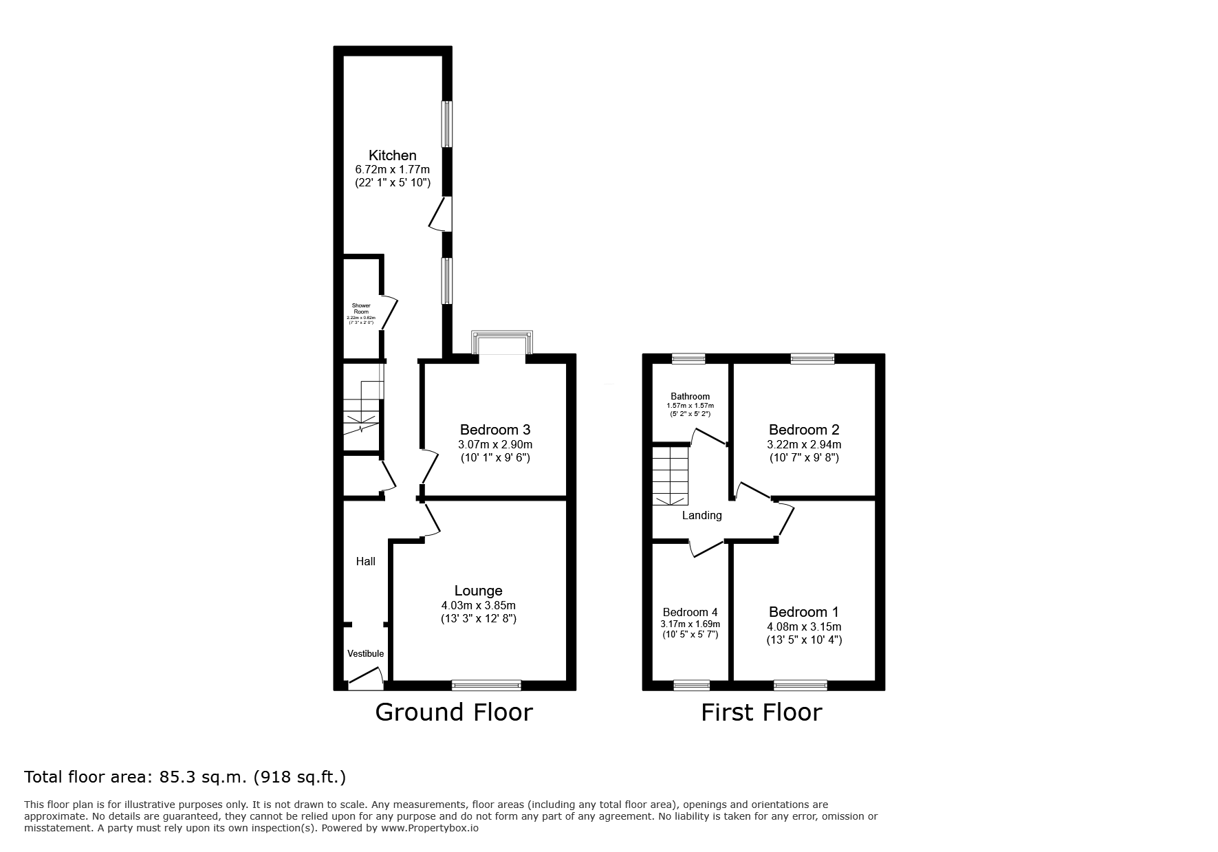 246 Marsh Lane, Preston floorplan