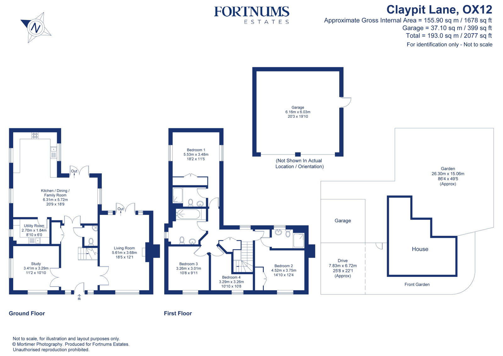 15, Claypit Lane, East Challow floorplan