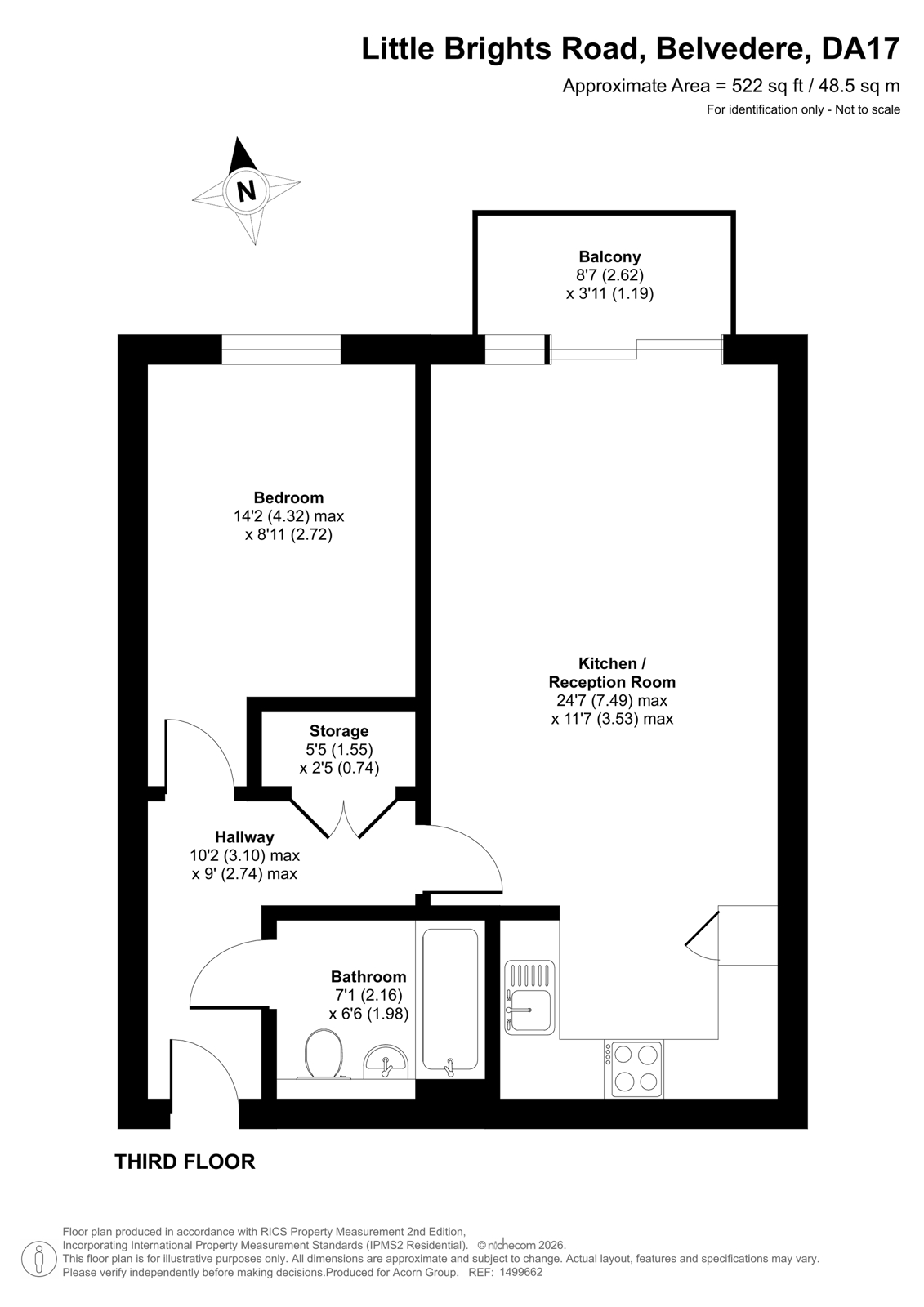 35 Saxon House,, Little Brights Road, Belvedere floorplan