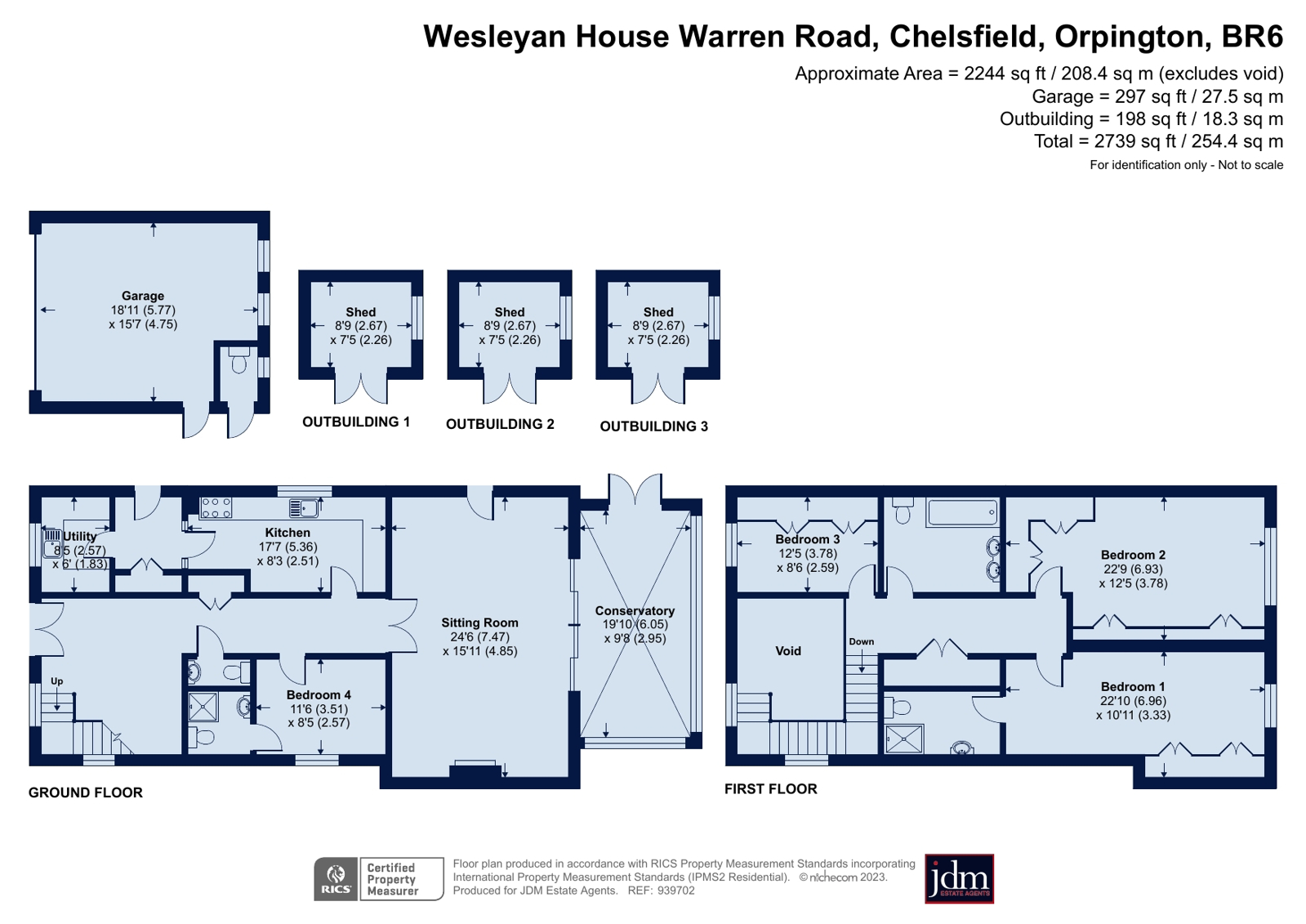 Warren Road, Chelsfield, Orpington, Kent BR6, 4 bedroom detached house