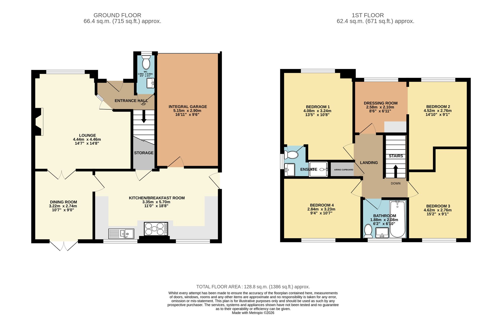 10 Spring House Close, Chesterfield floorplan