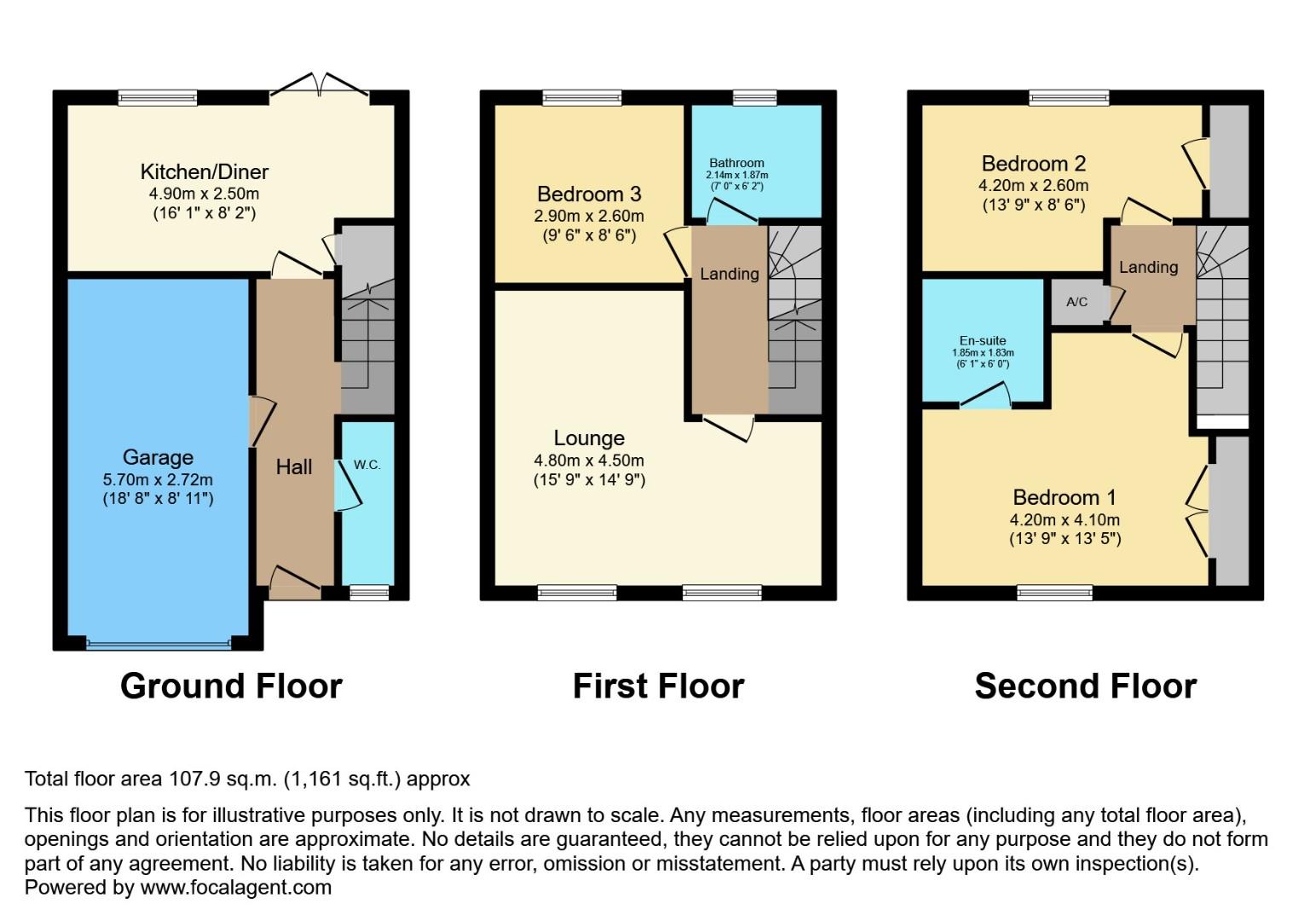 3, Sycamore Court, Sheffield floorplan