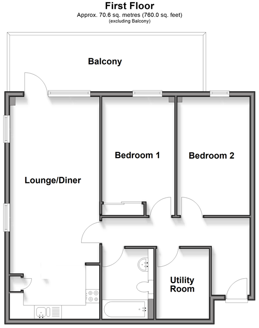 Lena Kennedy Close, London floorplan