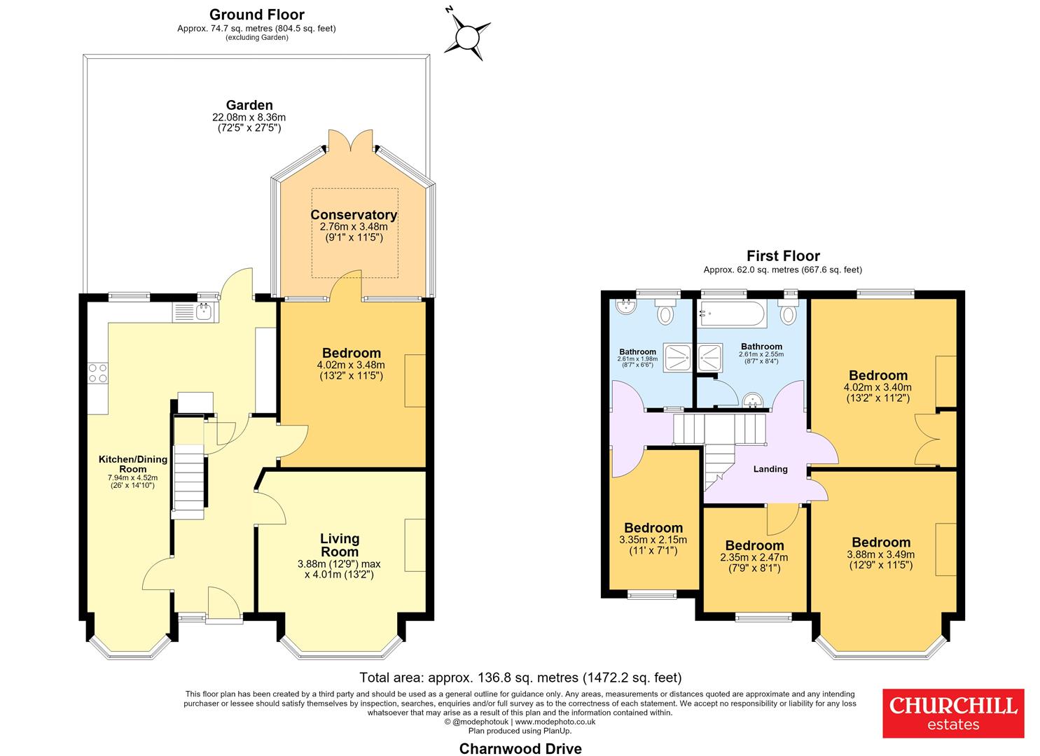 15, Charnwood Drive, South Woodford floorplan