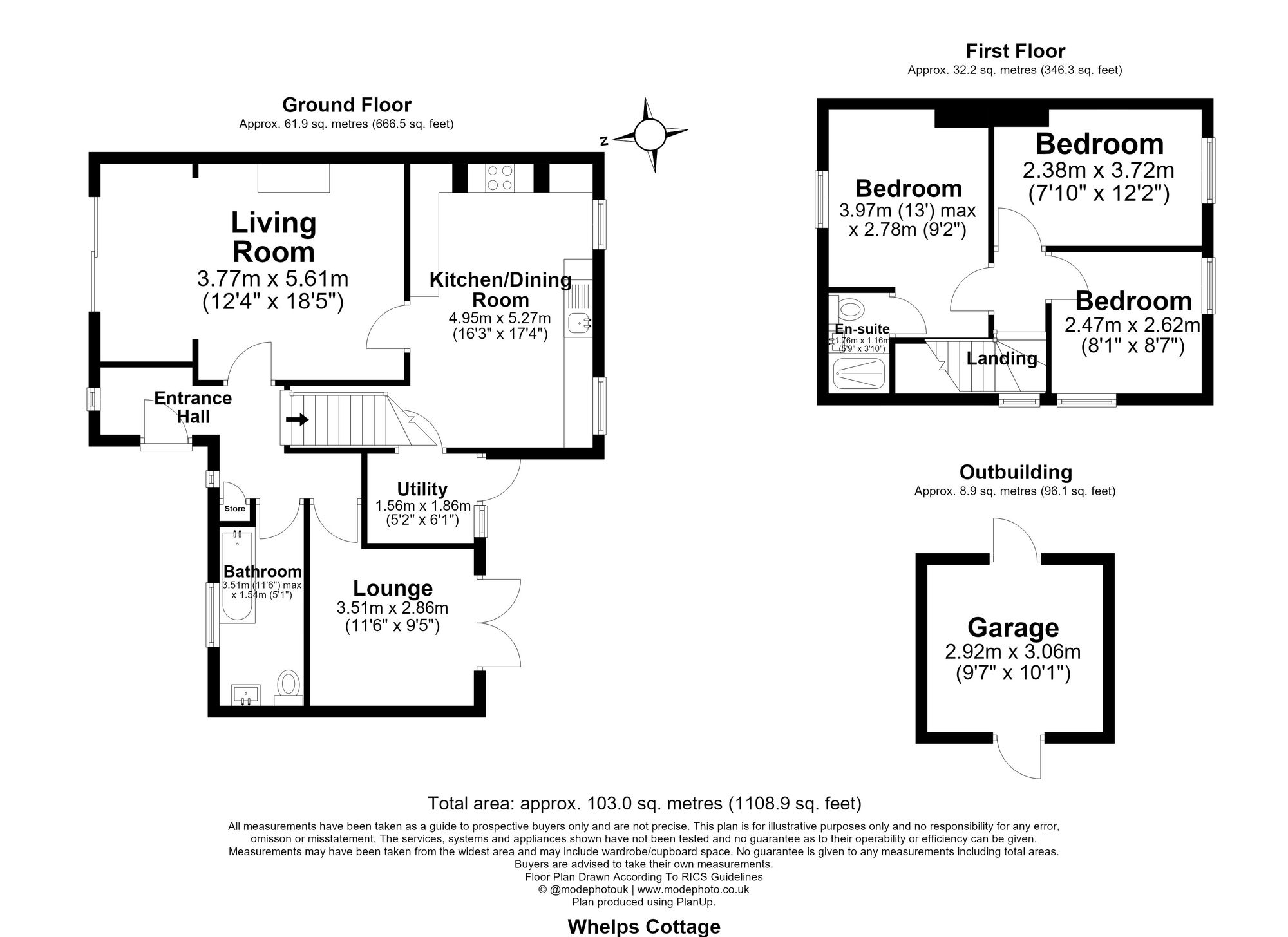 2 Whelps Cottages Dunton Road, Basildon floorplan