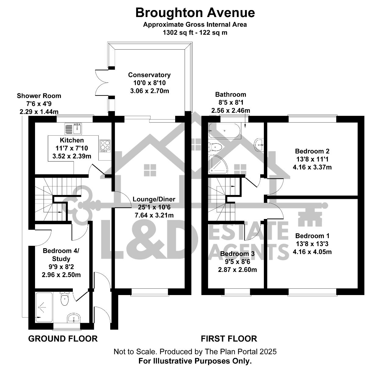 3, Broughton Ave, Luton floorplan