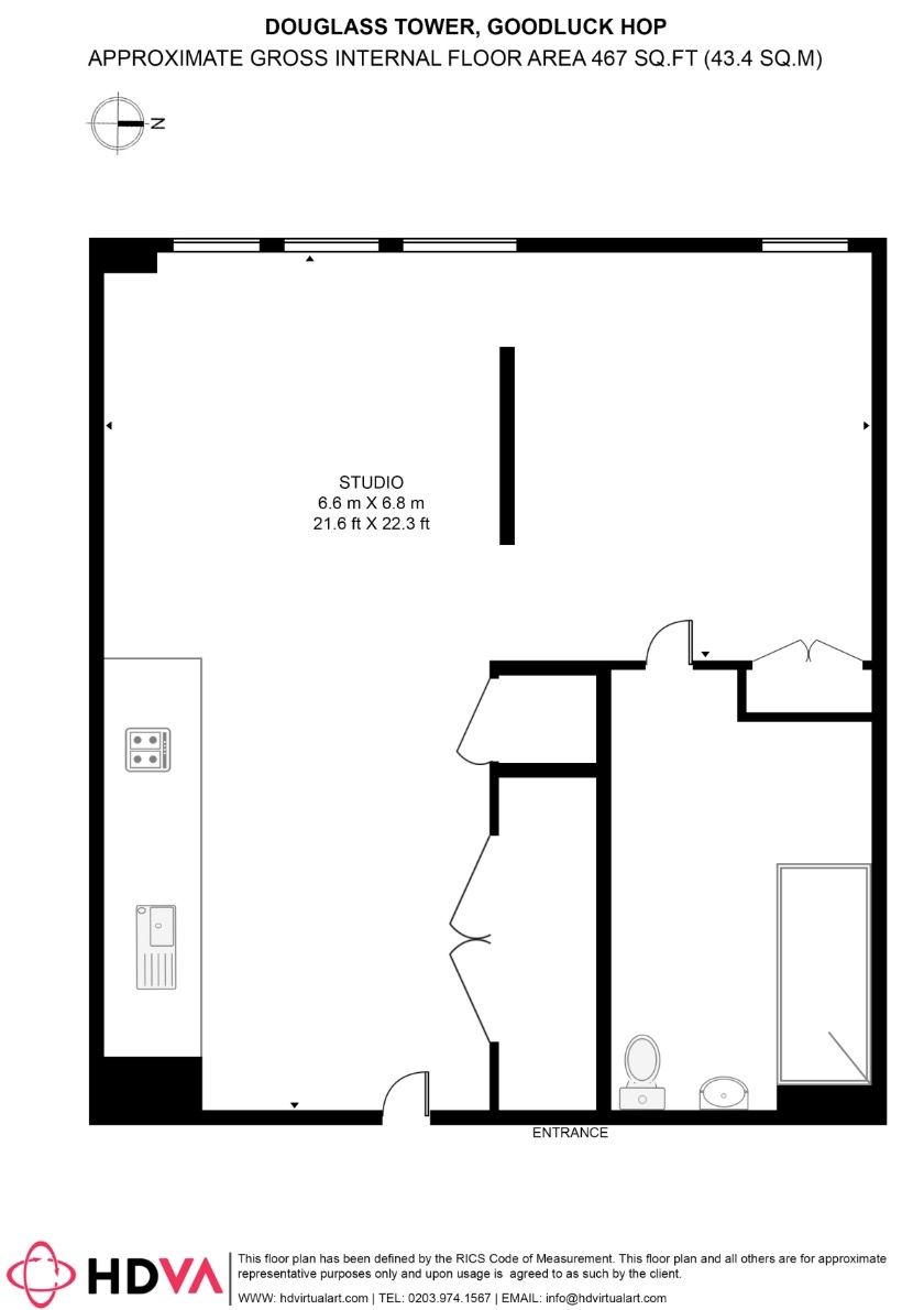 Flat 904, Douglass Tower, 9, Goodluck Hope Walk, London floorplan