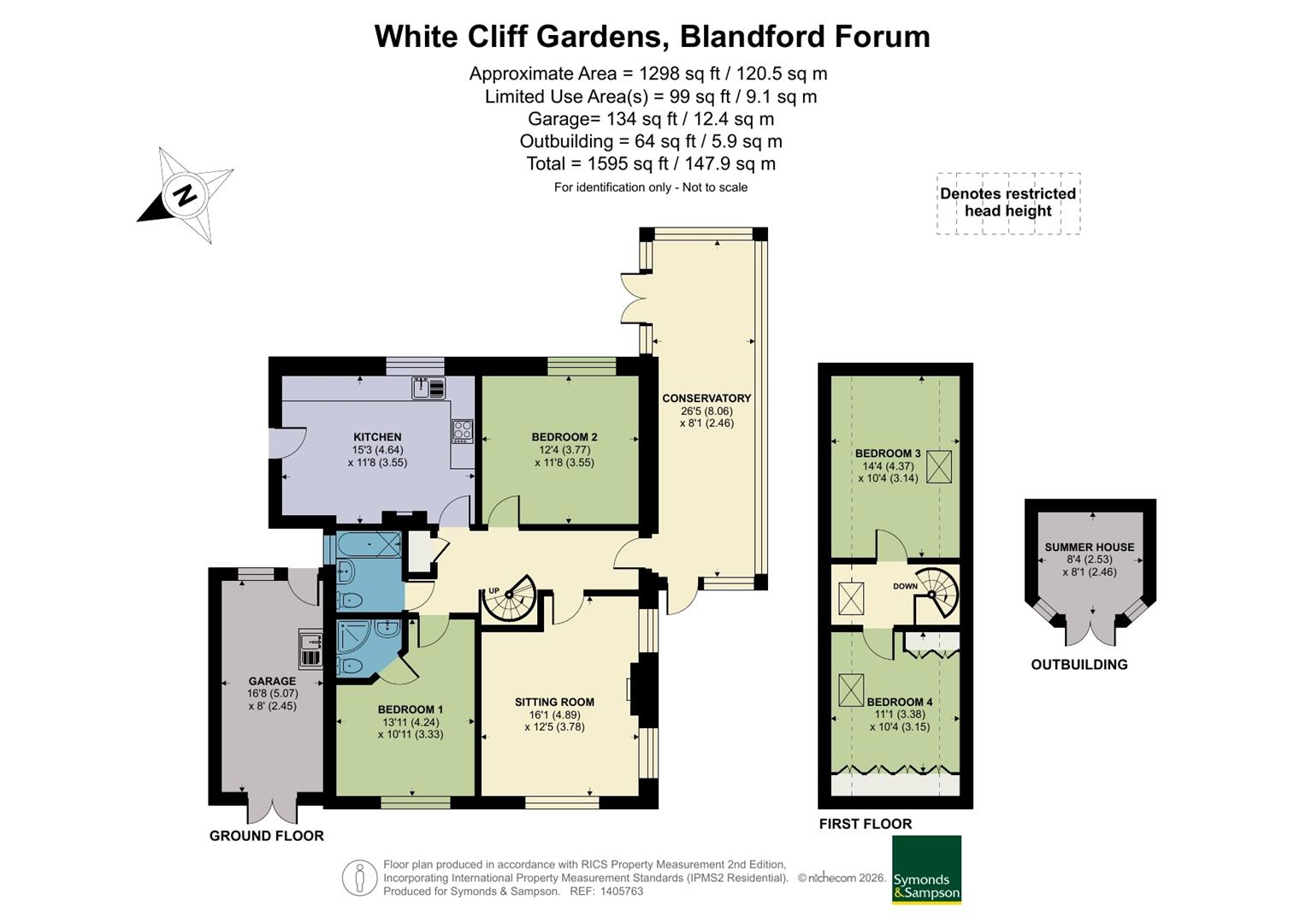 9, White Cliff Gardens, Blandford Forum floorplan
