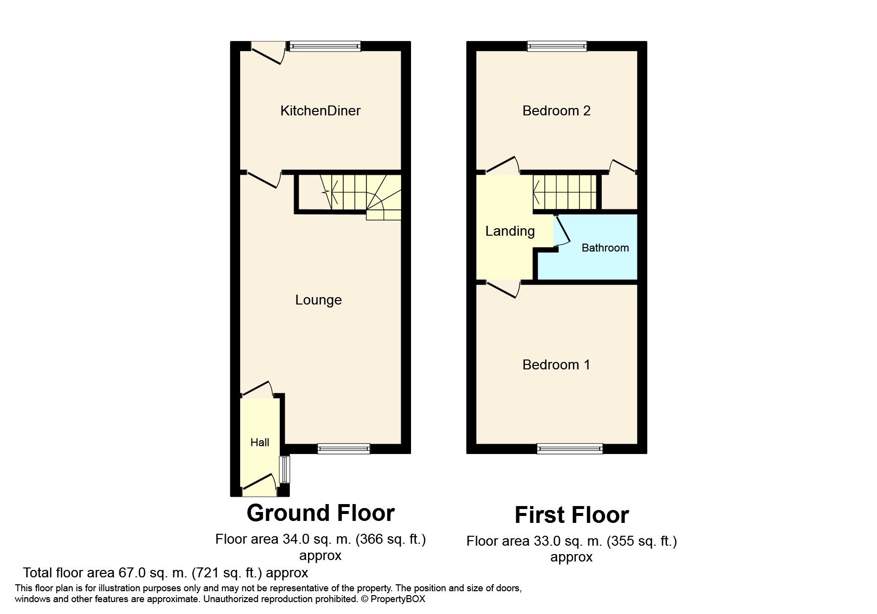 2 Bedrooms End terrace house to rent in Beech Road, Horsham, West Sussex RH12