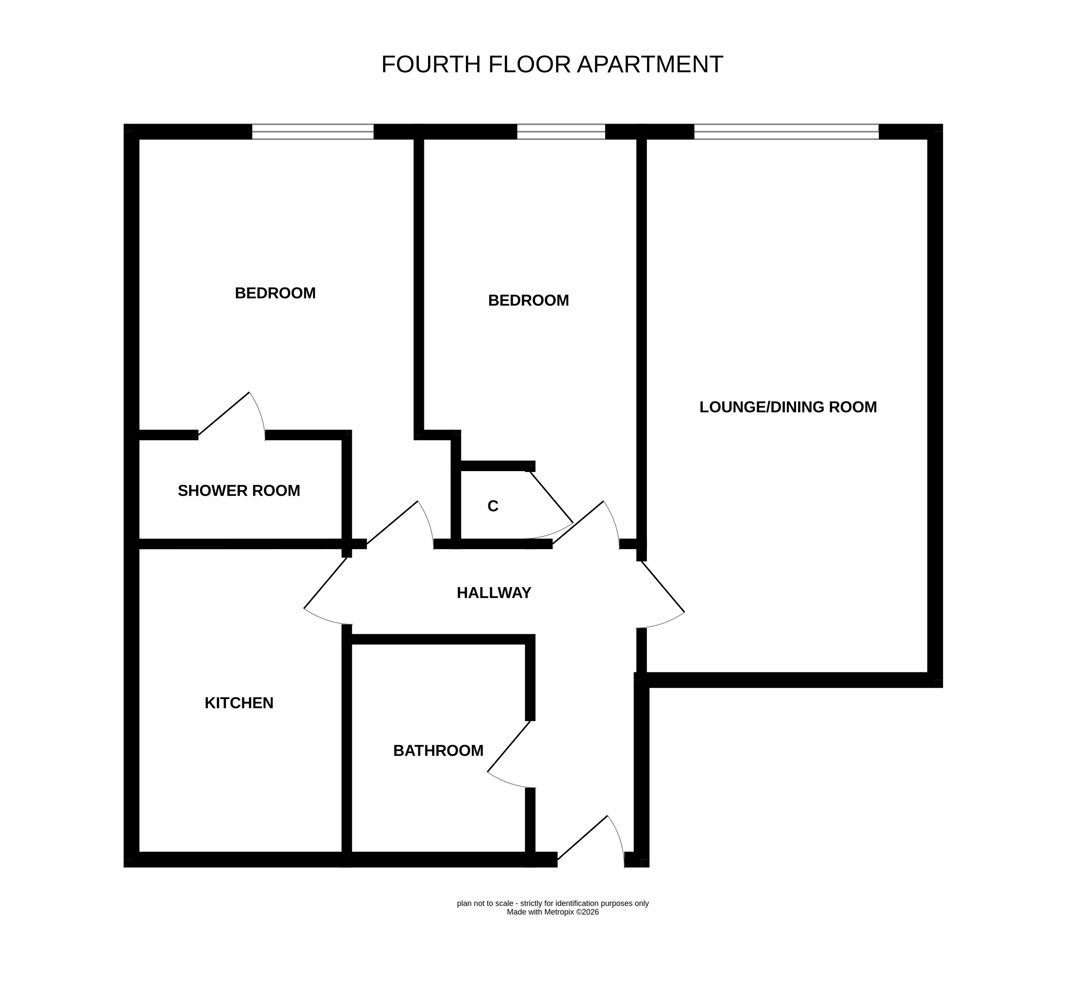 Flat 26, Bradford floorplan