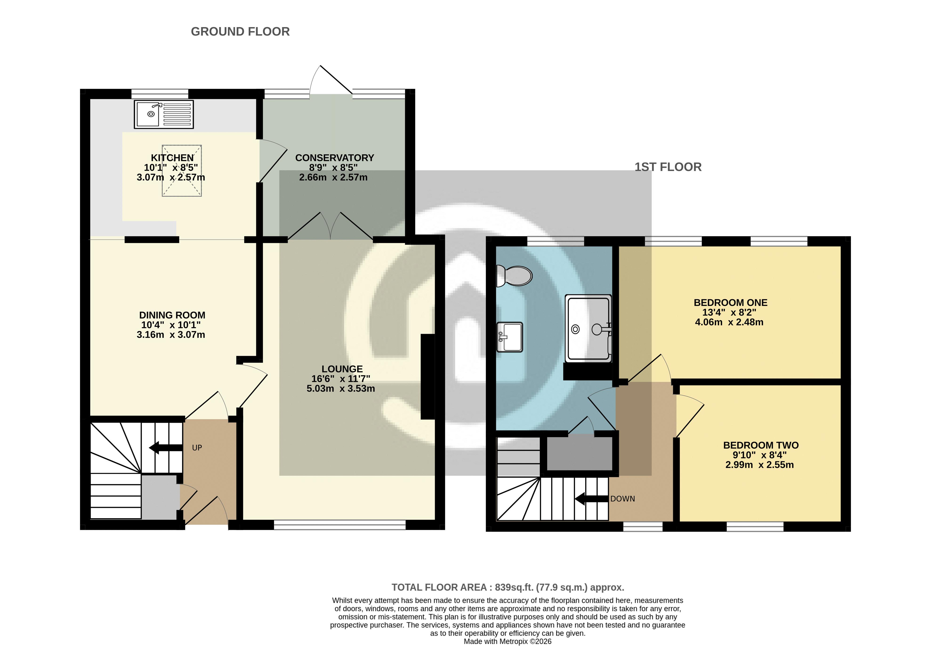 2, Eastcote, Bedford floorplan