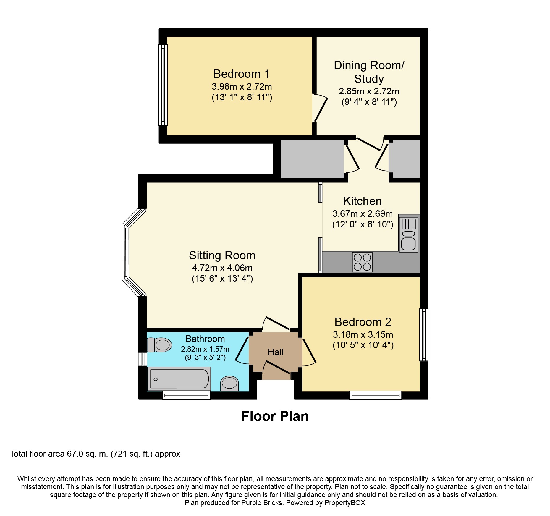 2 Bedrooms Flat for sale in Bourlon Wood, Abingdon OX14