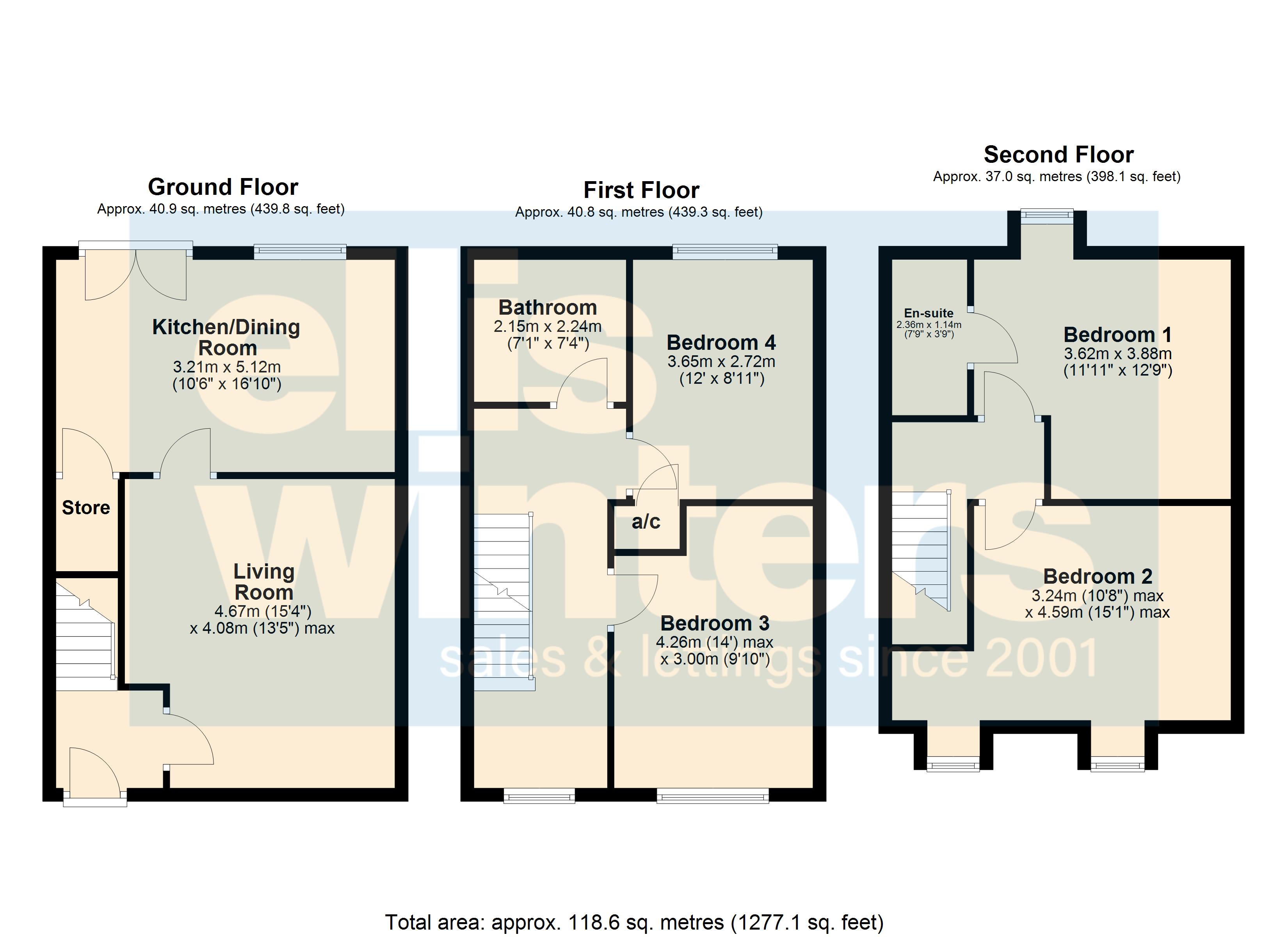 3, Old Bakery Close, March, Cambridgeshire floorplan