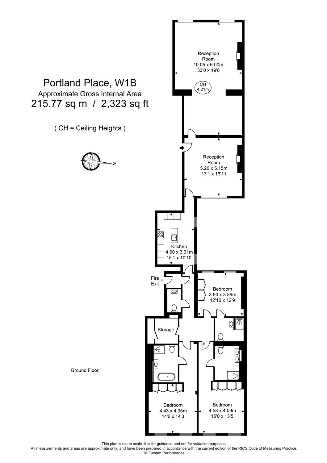 3 Bedrooms Flat to rent in Portland Place, Marylebone, London W1B