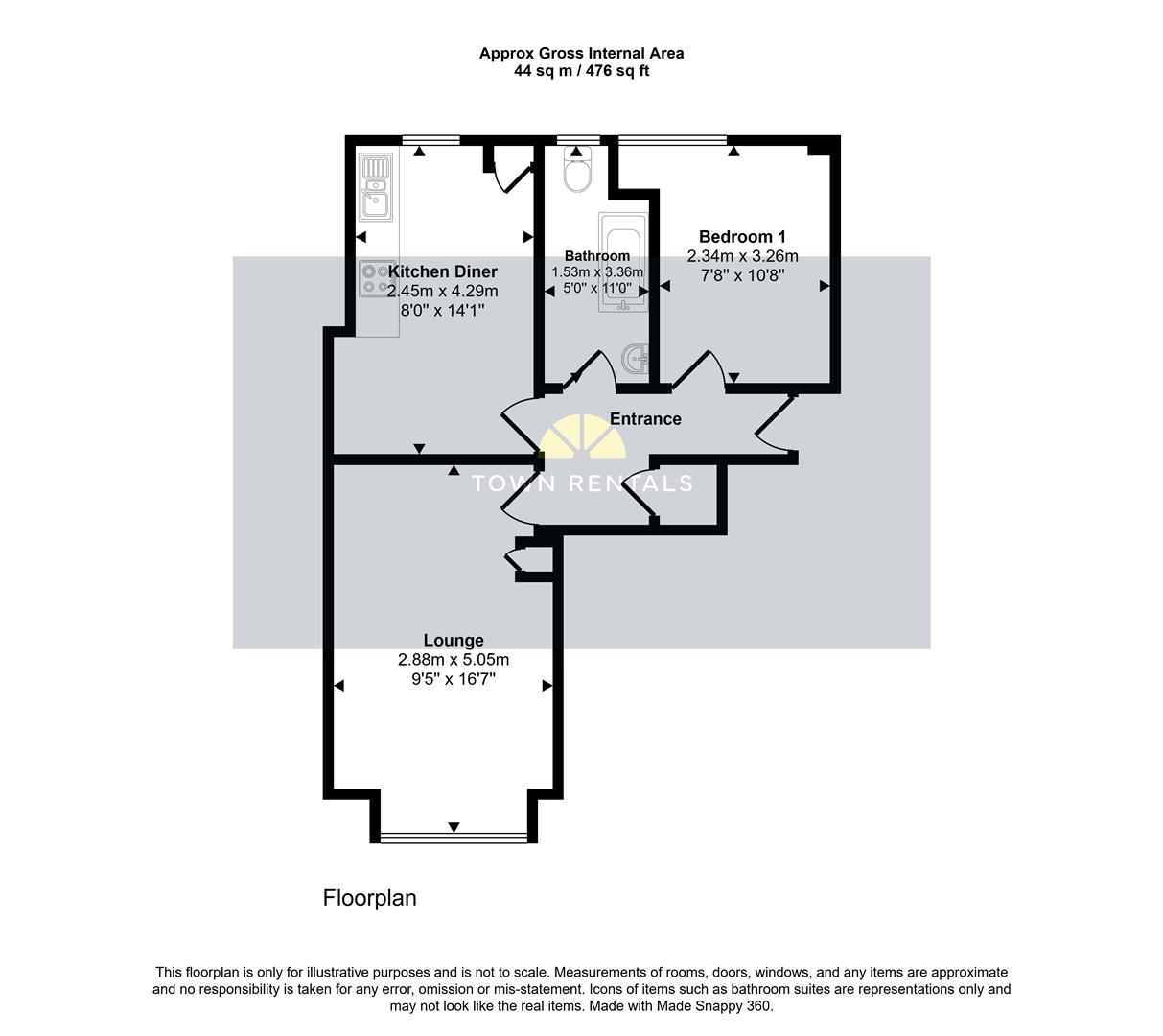 Flat 4, 25-31 Langney Road, East Sussex floorplan