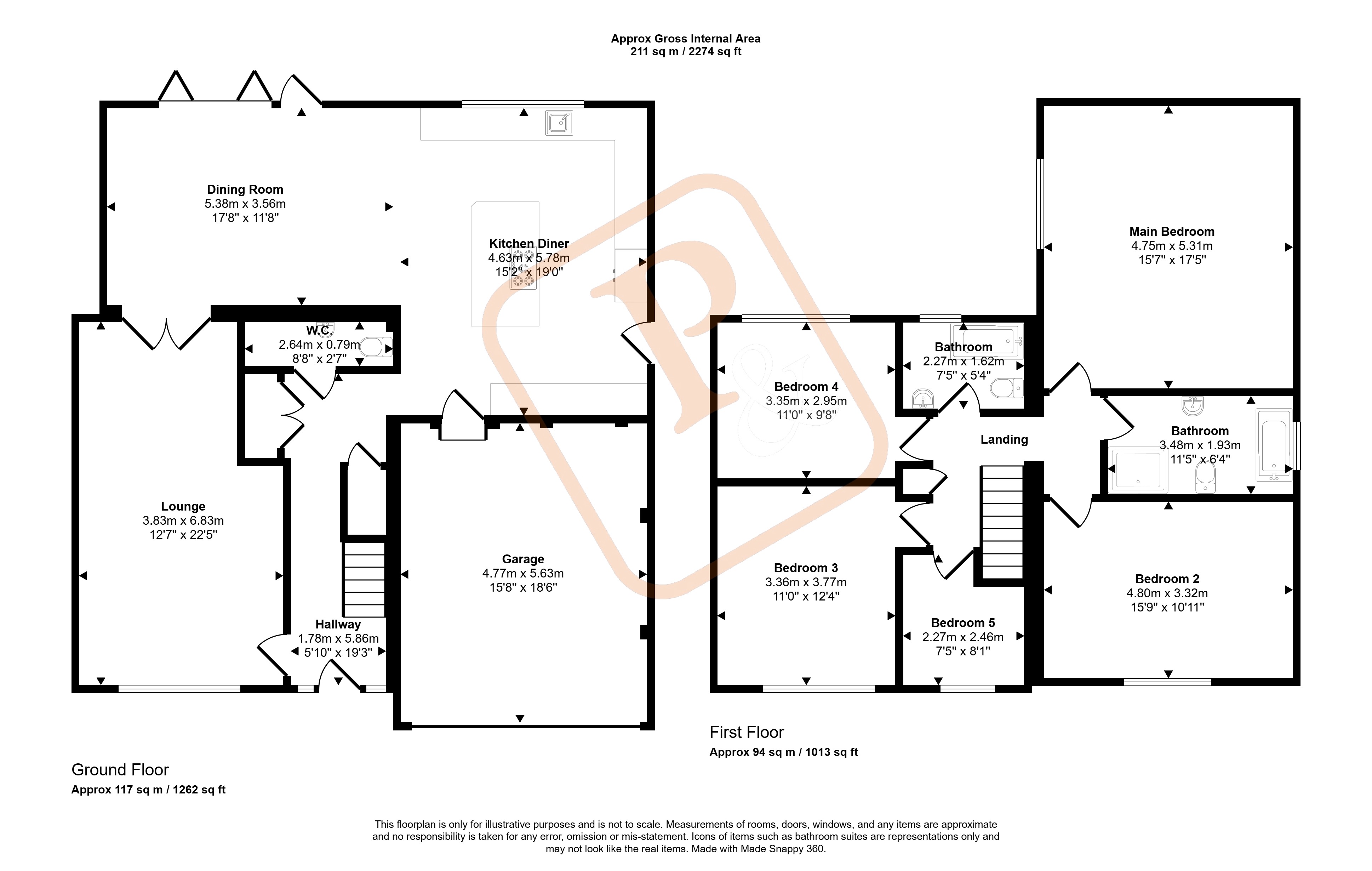 1, Cedar Crescent, Manningtree floorplan