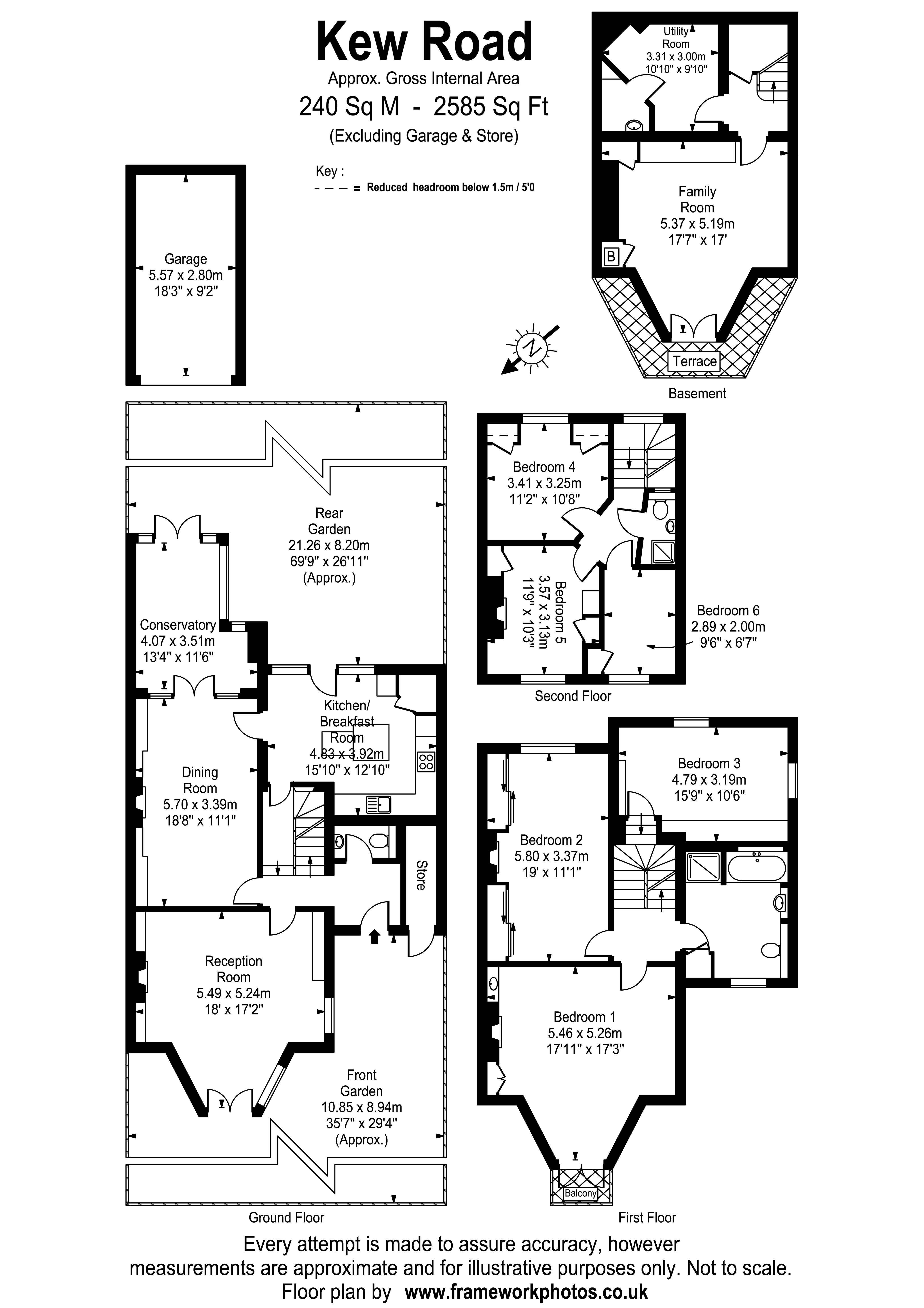 350, Kew Road, Richmond floorplan