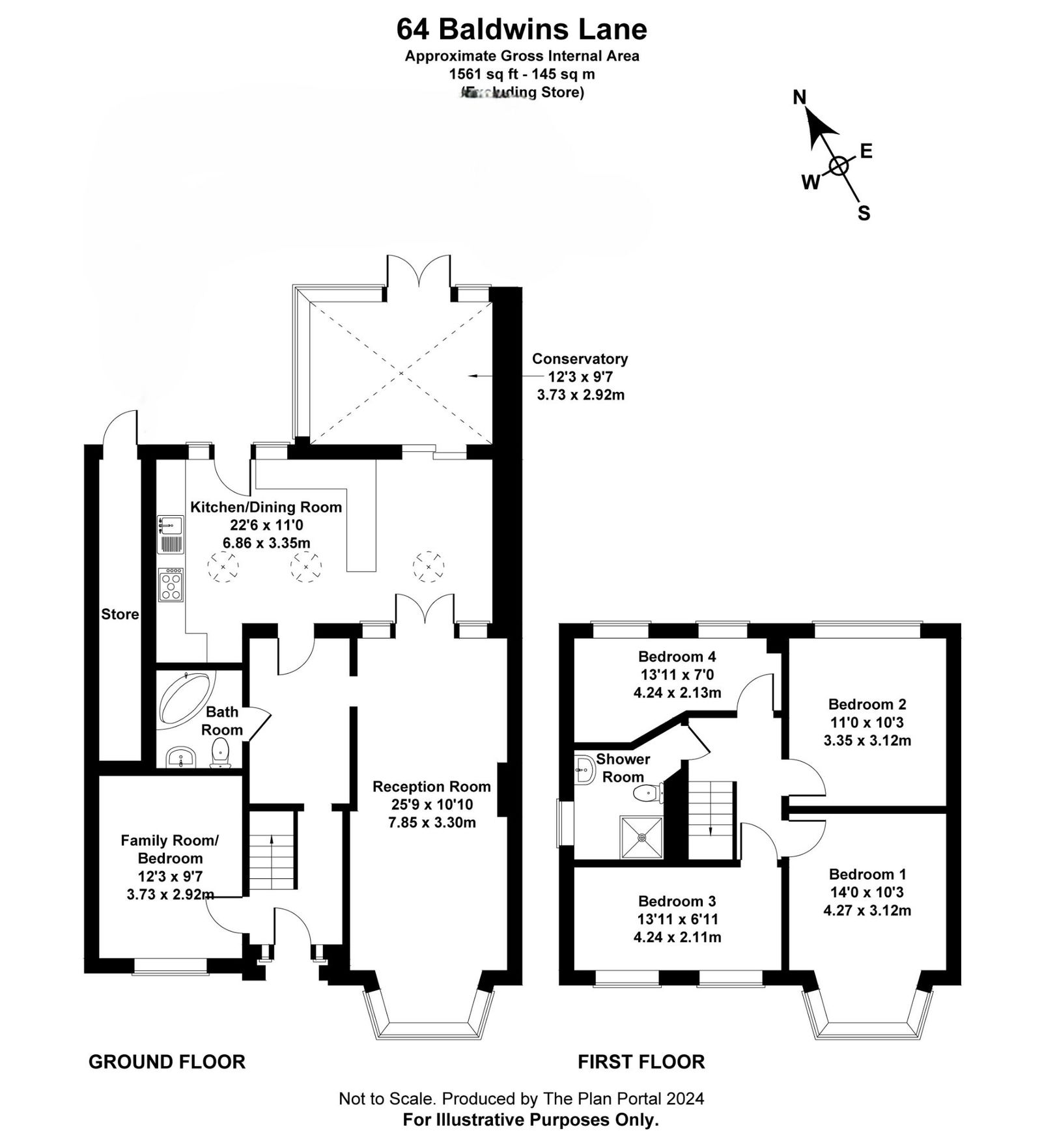 64, Baldwins Lane, Rickmansworth floorplan