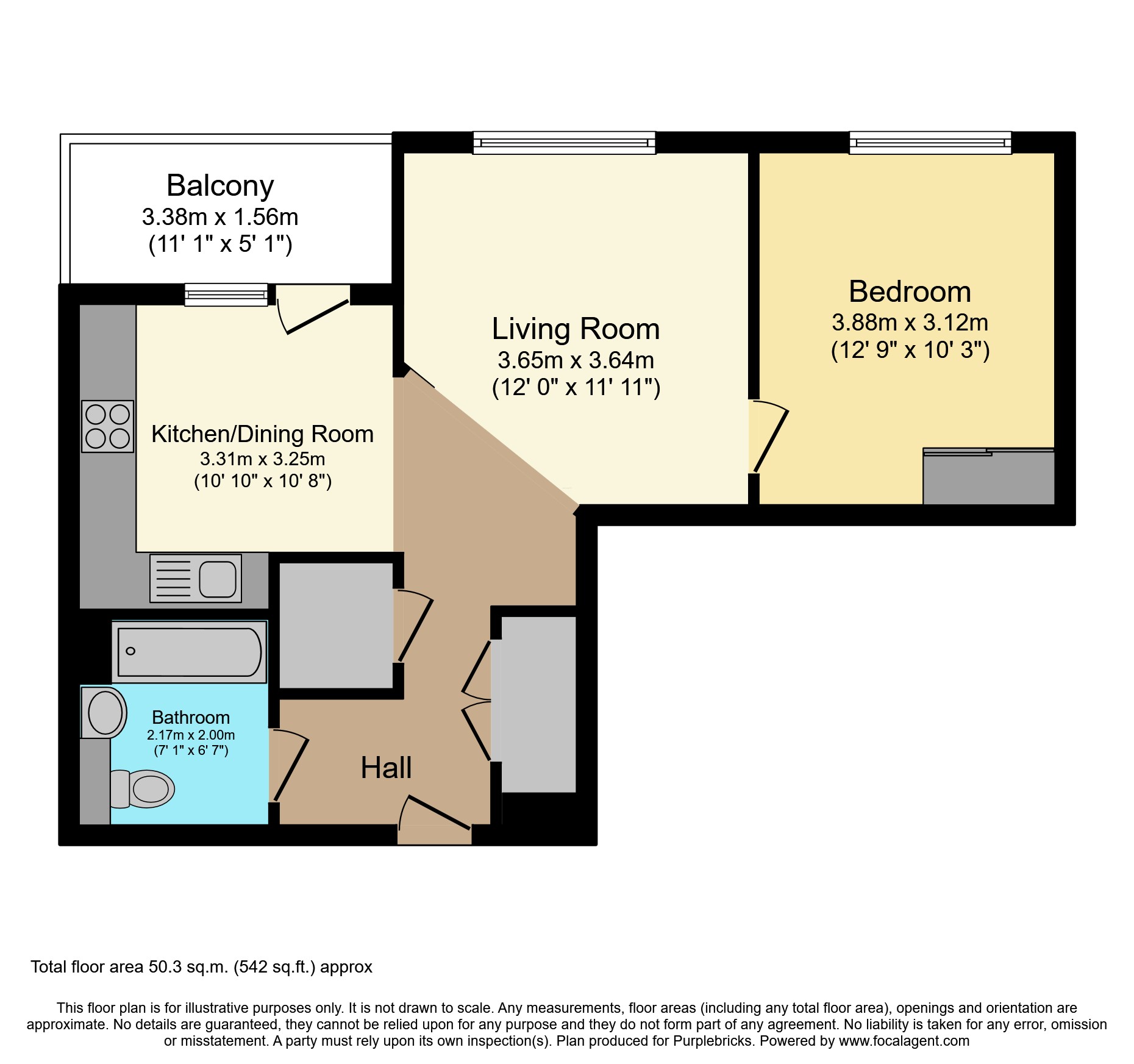 Flat 151/Falconbrook Gardens, 17 Silvertown Way, London floorplan