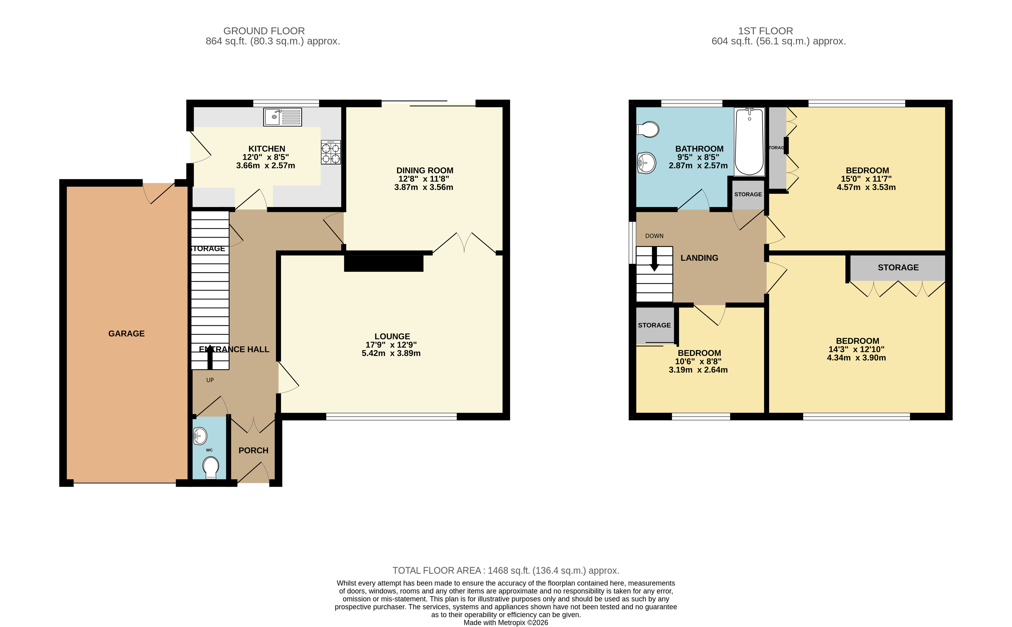 12, Hazel Grove, Trowbridge floorplan
