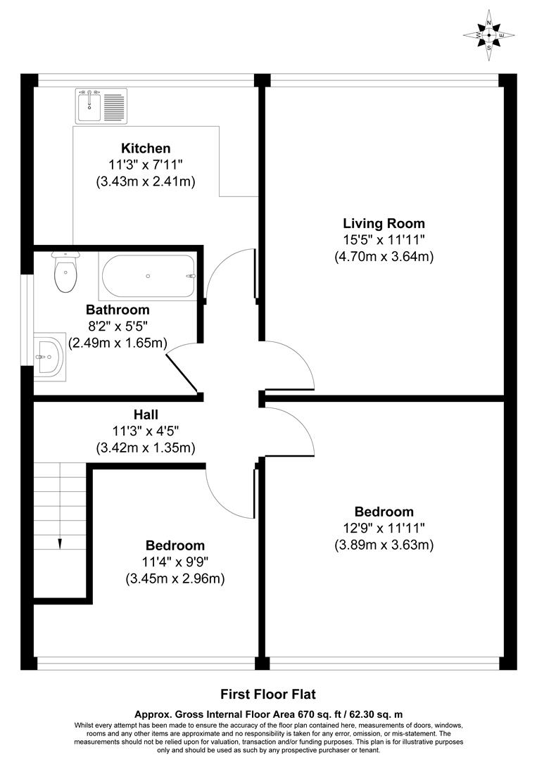 2C, St. James Avenue, Ongar floorplan