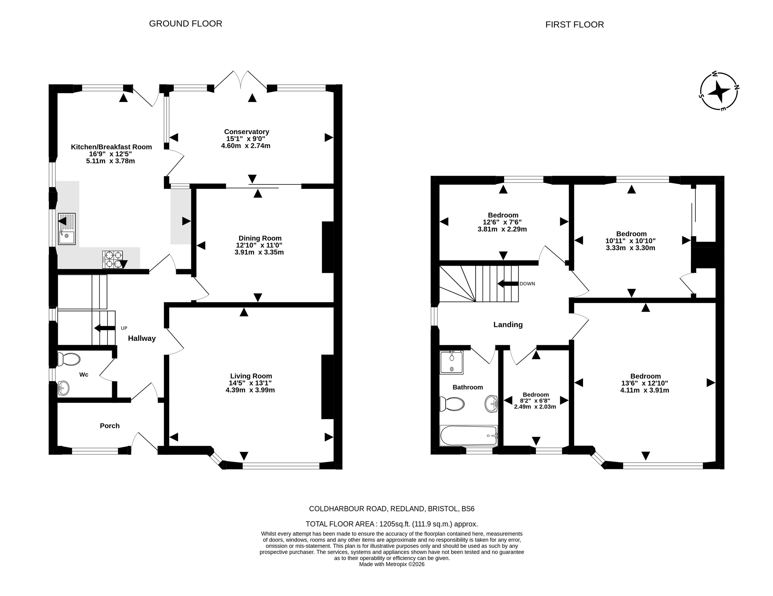 19 Coldharbour Road, Bristol floorplan