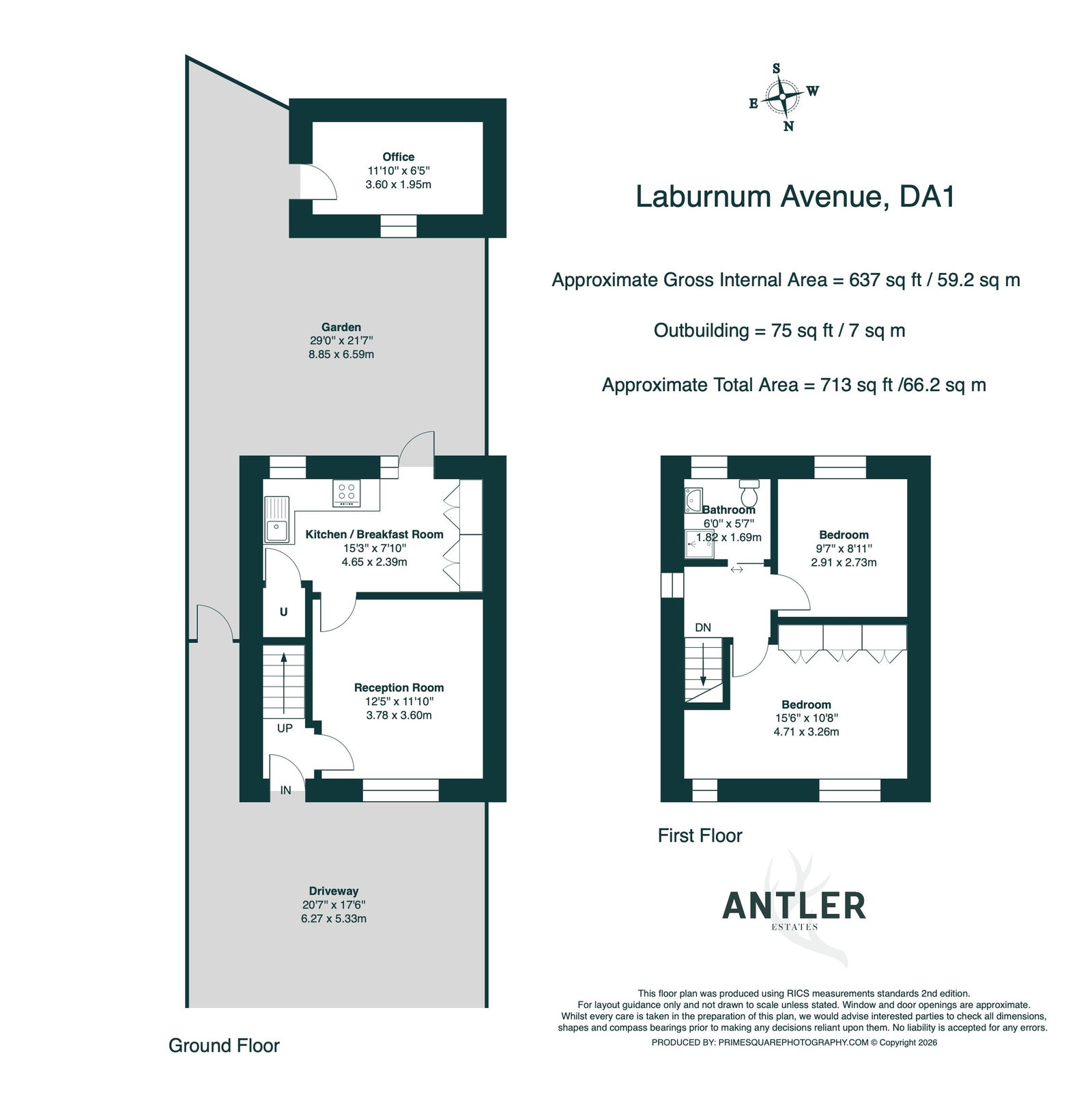 Laburnum Avenue, Dartford floorplan