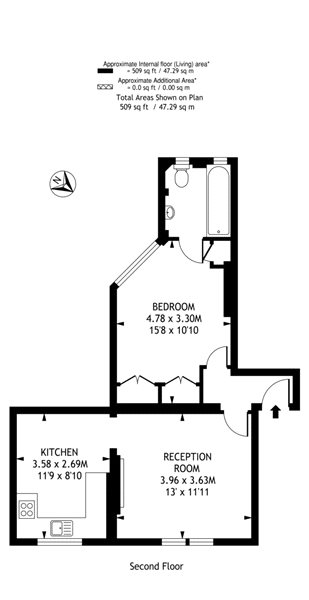 1 Bedrooms Flat to rent in Walton Street, London SW3