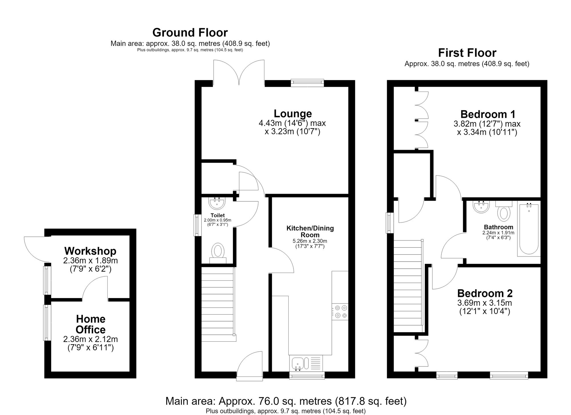 12 Melrose, Royston floorplan