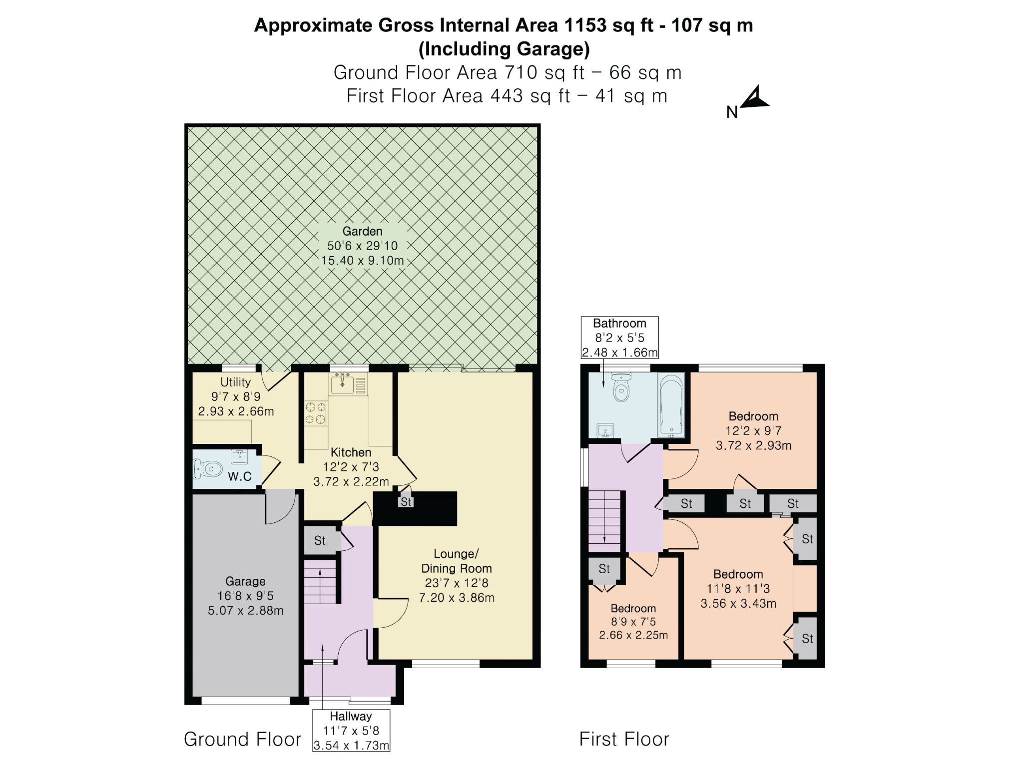67 Tiverton Road, Potters Bar floorplan