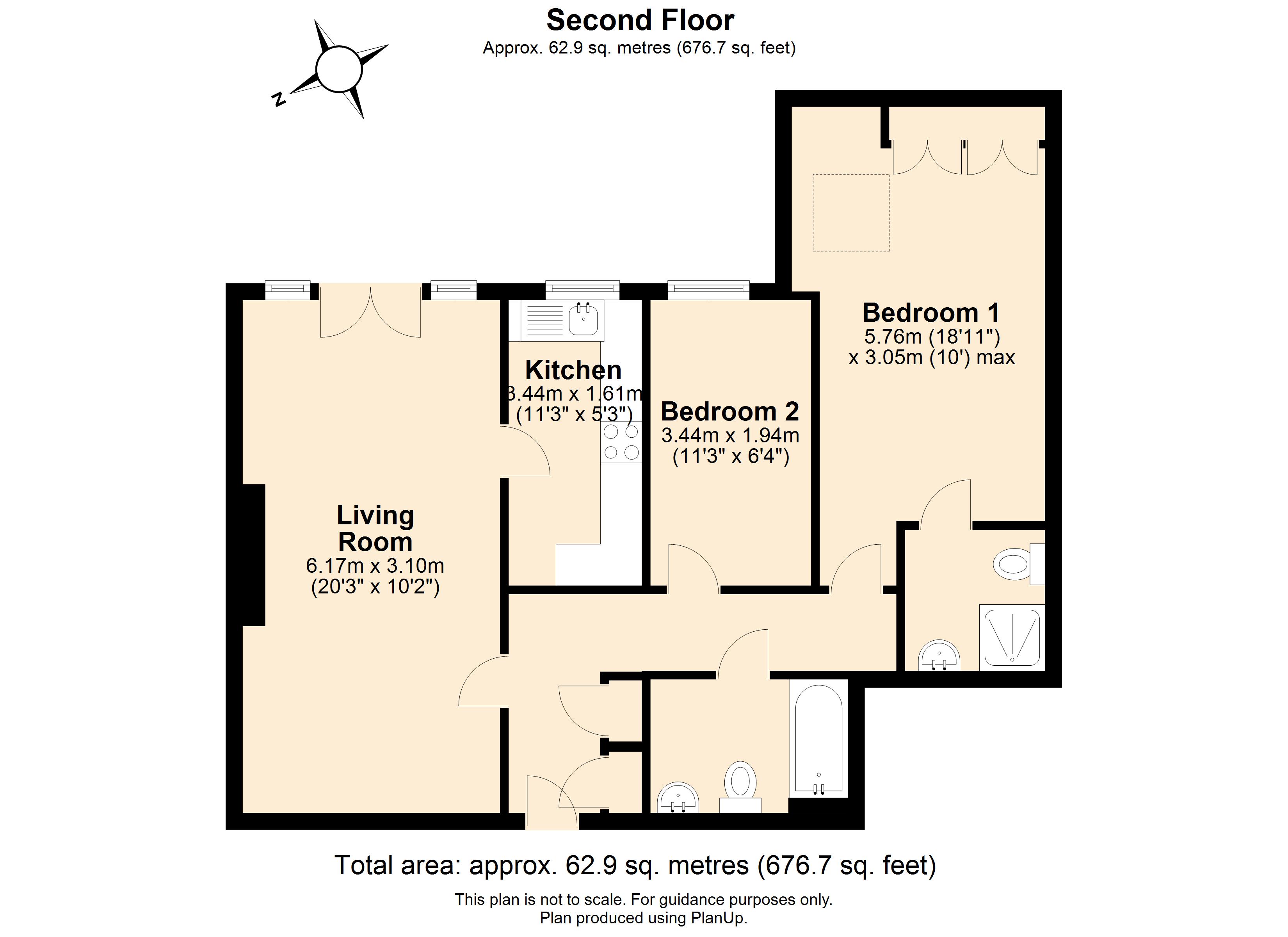 Lansdown Road, Cheltenham, Gloucestershire GL51, 2 bedroom flat for