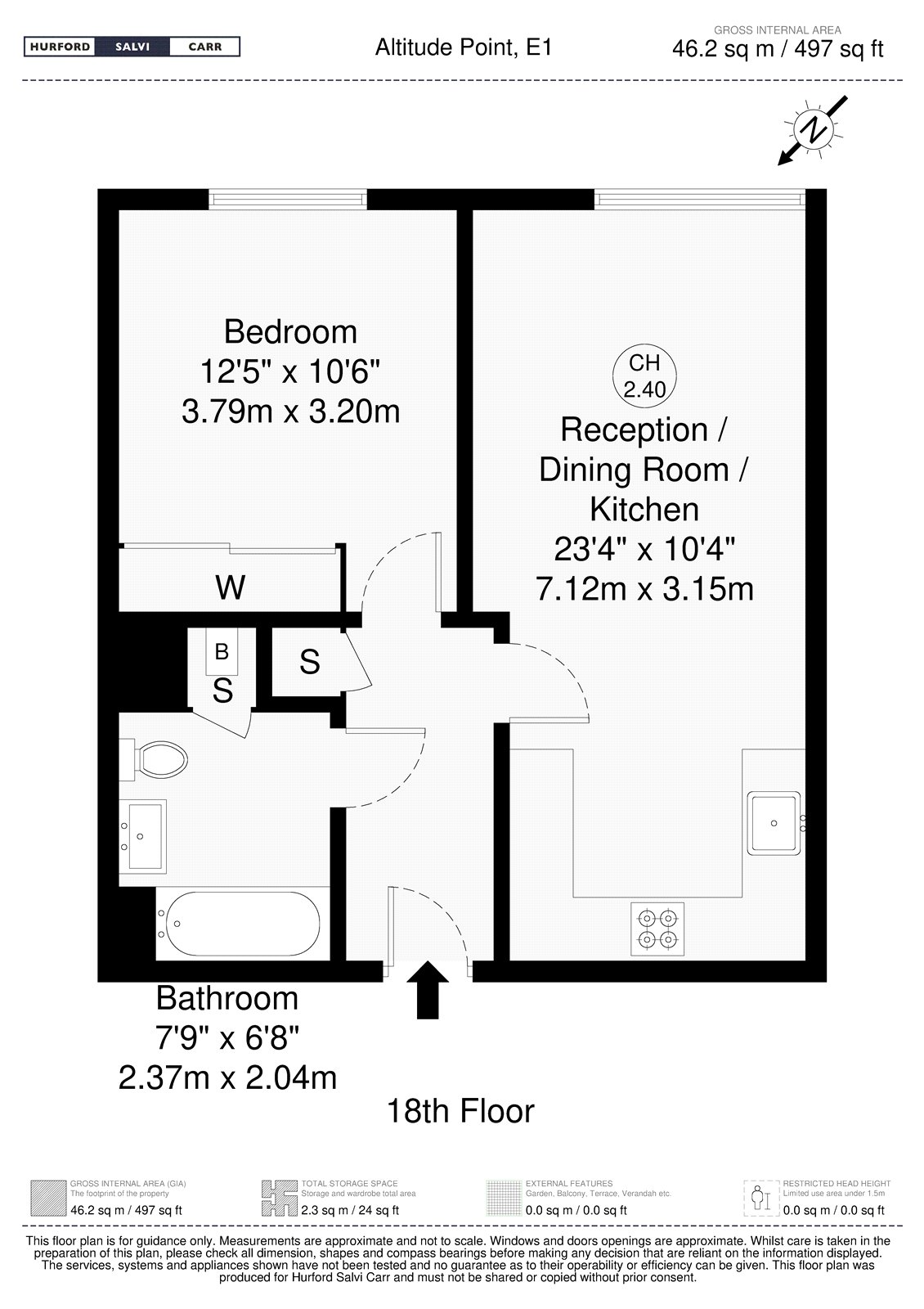 1806 Altitude Point, 71, Alie Street, London floorplan