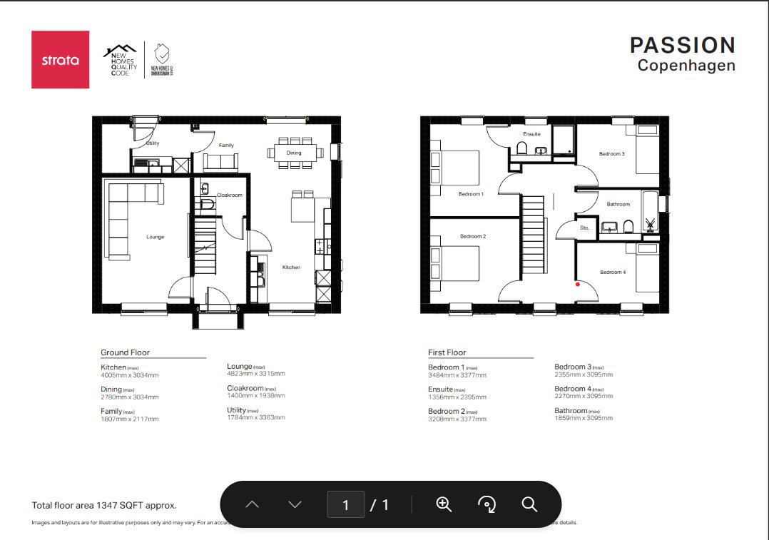 The Copenhagen, Passion,, Merrigton Lane, Country Durham floorplan