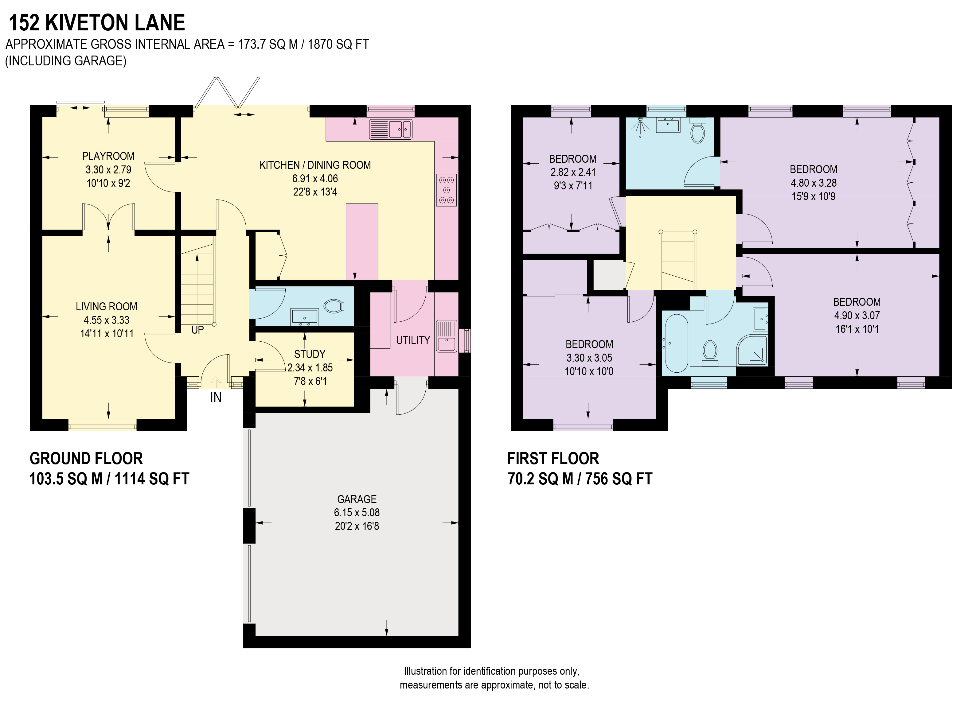 152, Kiveton Lane, Sheffield floorplan