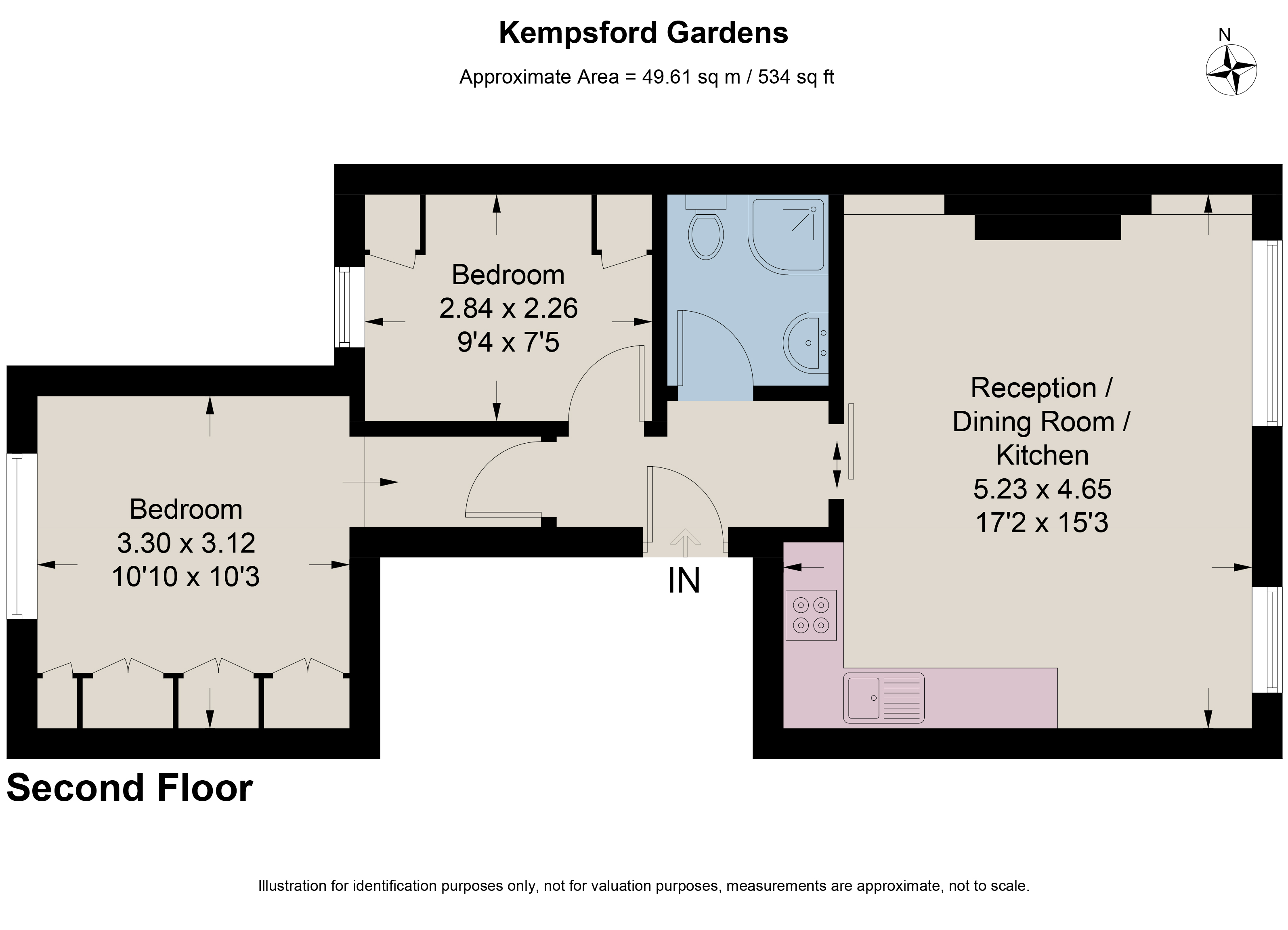 Flat 4, 31, Kempsford Gardens, London floorplan