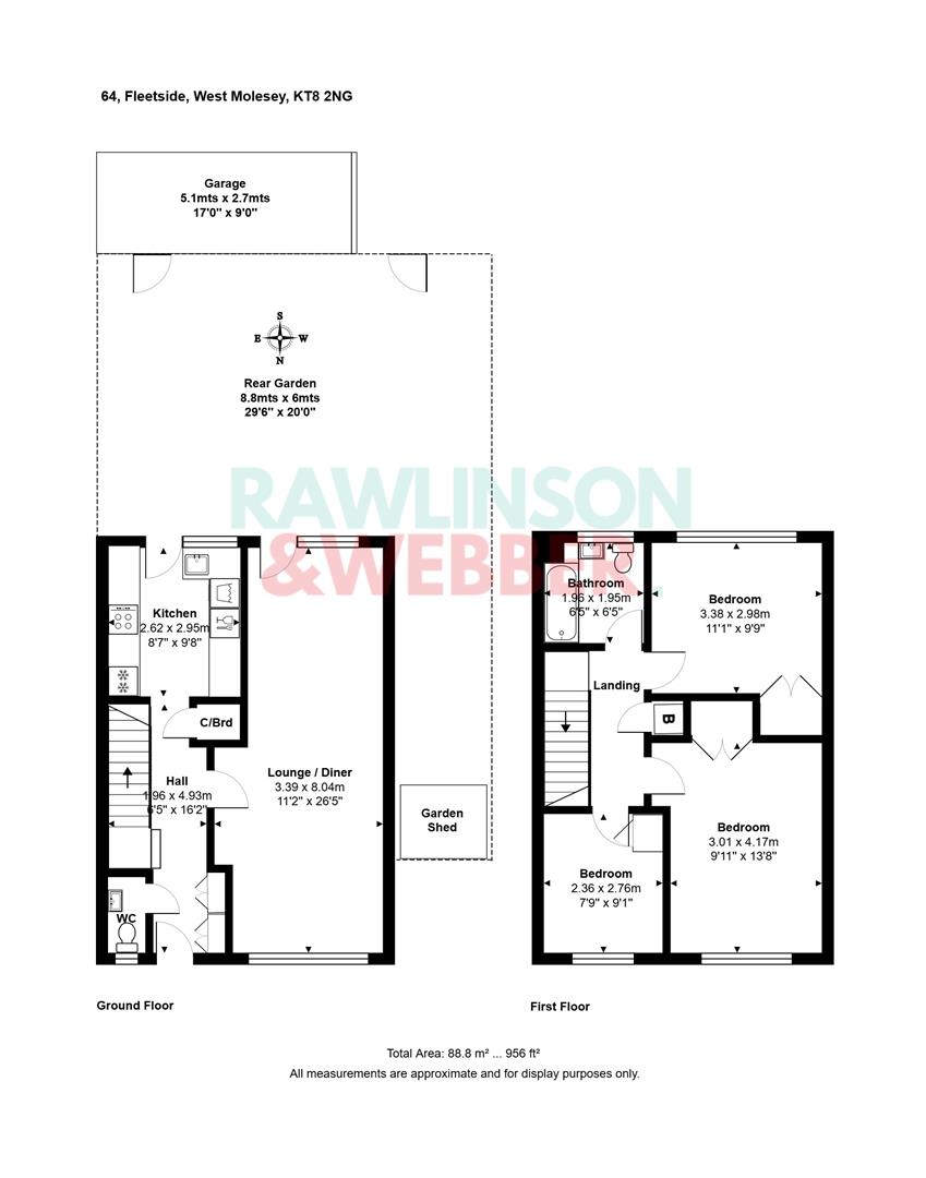 64, Fleetside, West Molesey floorplan