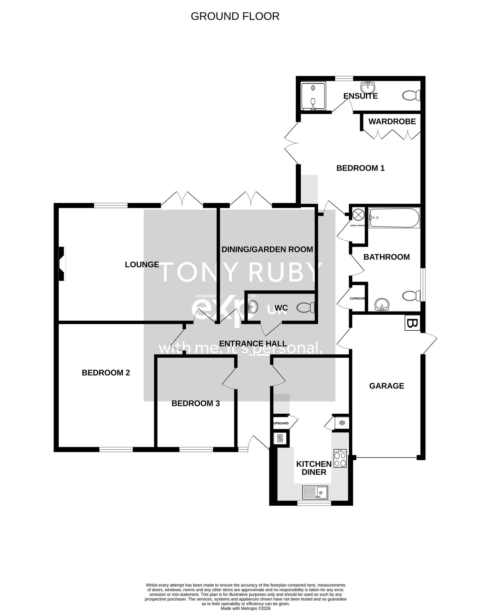 4, Belton Gardens, Grantham floorplan