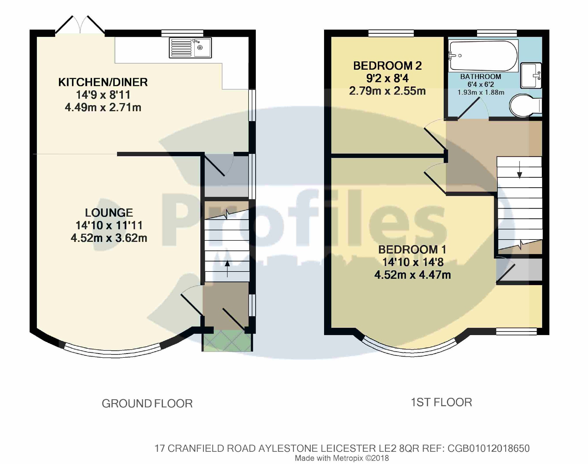 2 Bedrooms Semi-detached house for sale in Cranfield Road, Leicester LE2