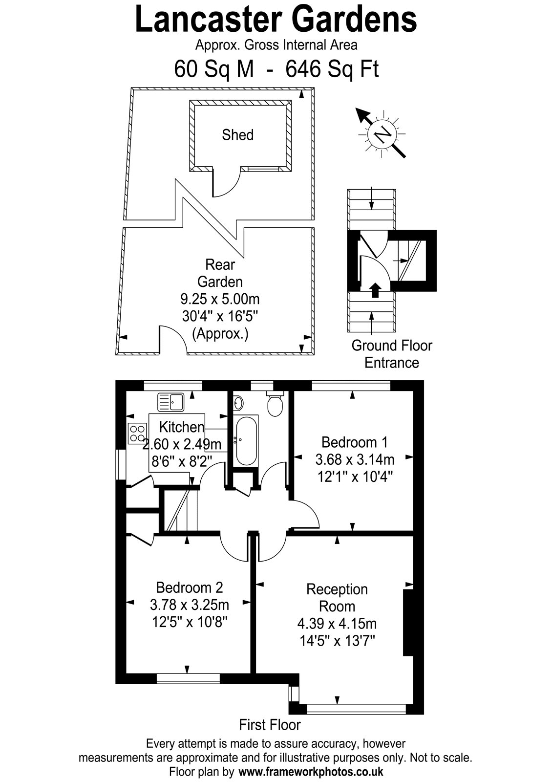1A, Lancaster Gardens, Surrey floorplan