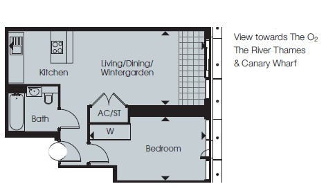 25, Stratosphere Tower, 55, Great Eastern Road, London floorplan