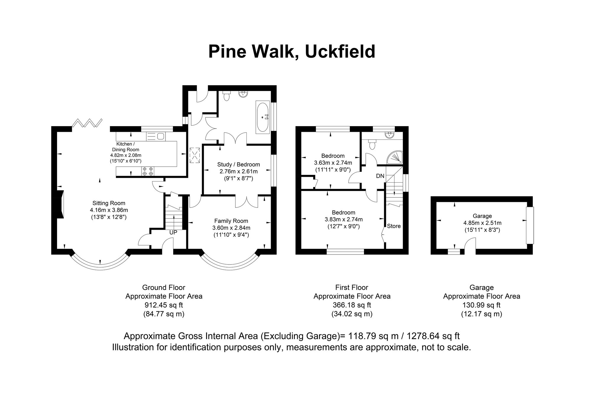 10 Pine Walk, Uckfield floorplan