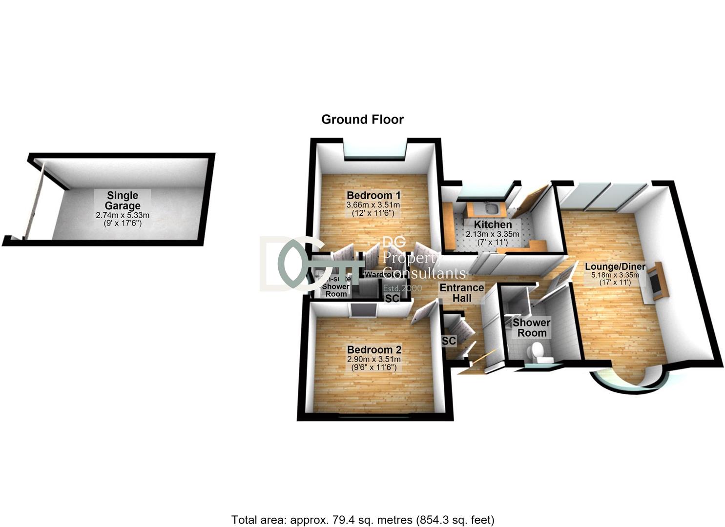 30C, Church Road, Westoning floorplan